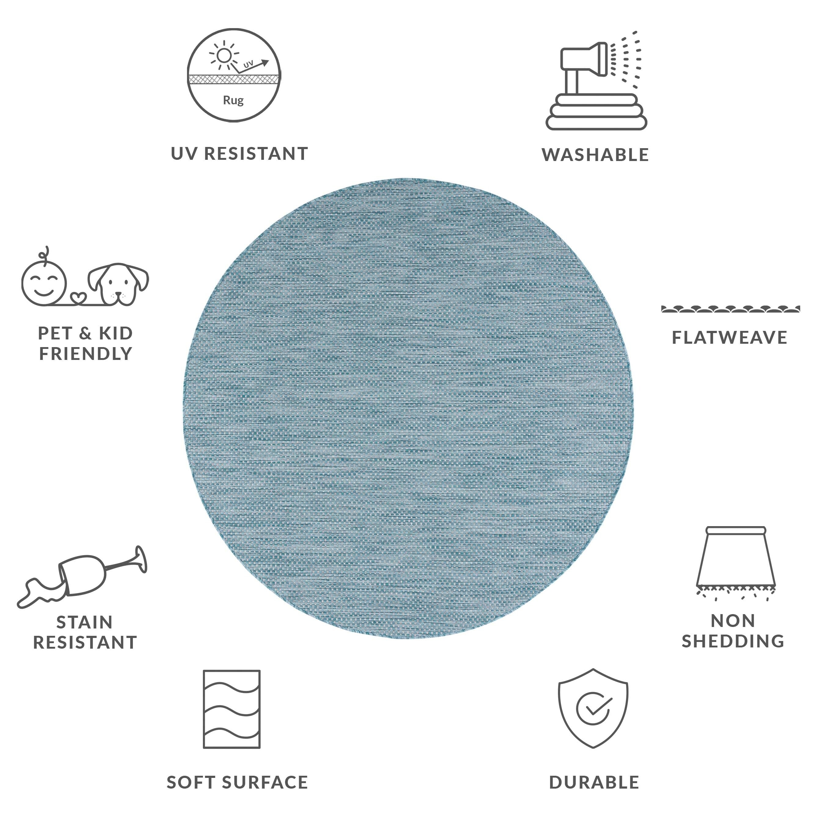 SAFAVIEH Courtyard Begajeta Indoor/Outdoor Waterproof Patio Backyard Rug.