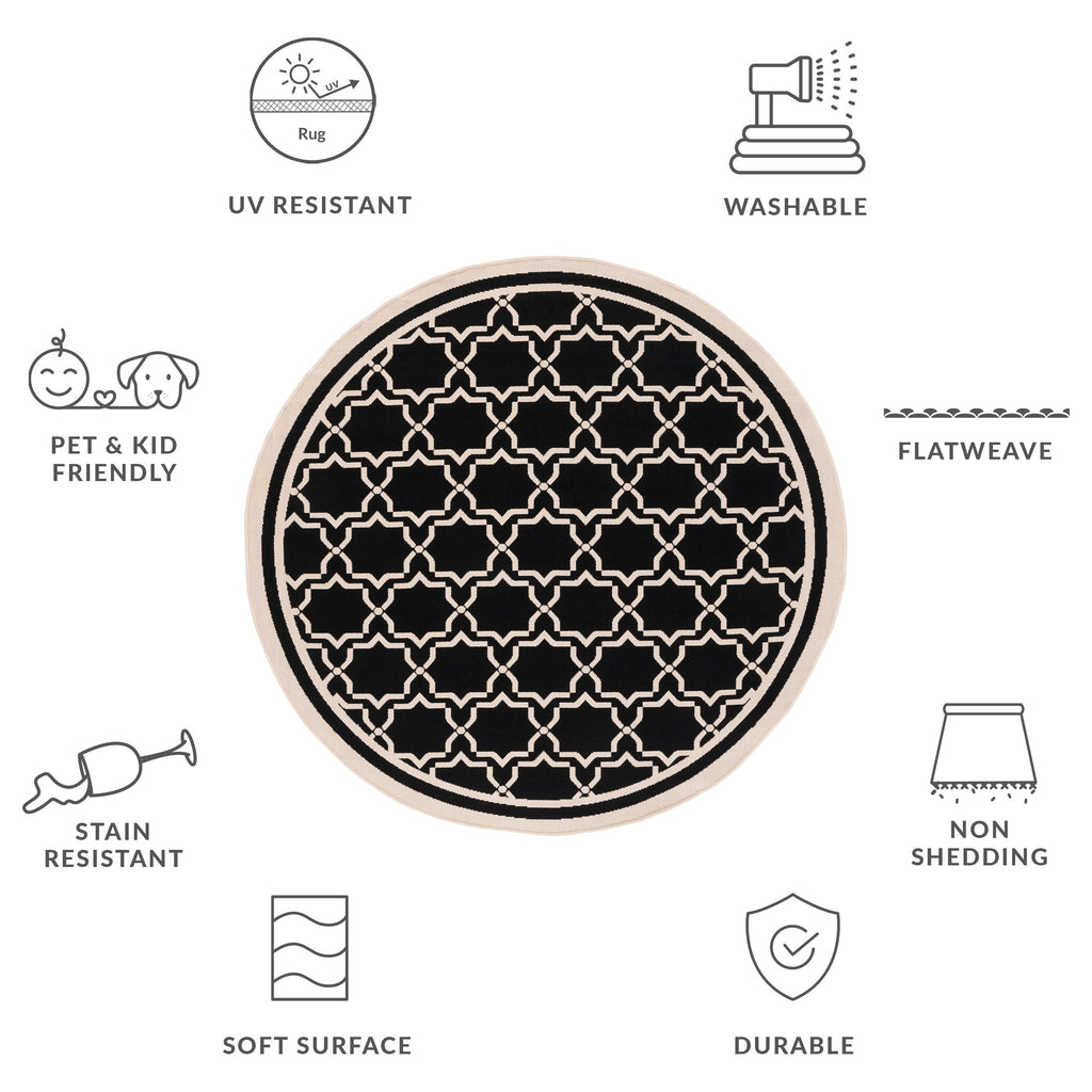 SAFAVIEH Courtyard Gulsin Indoor/ Outdoor Waterproof Patio Backyard Rug