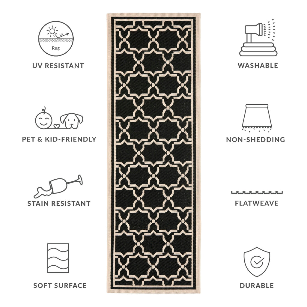SAFAVIEH Courtyard Gulsin Indoor/ Outdoor Waterproof Patio Backyard Rug