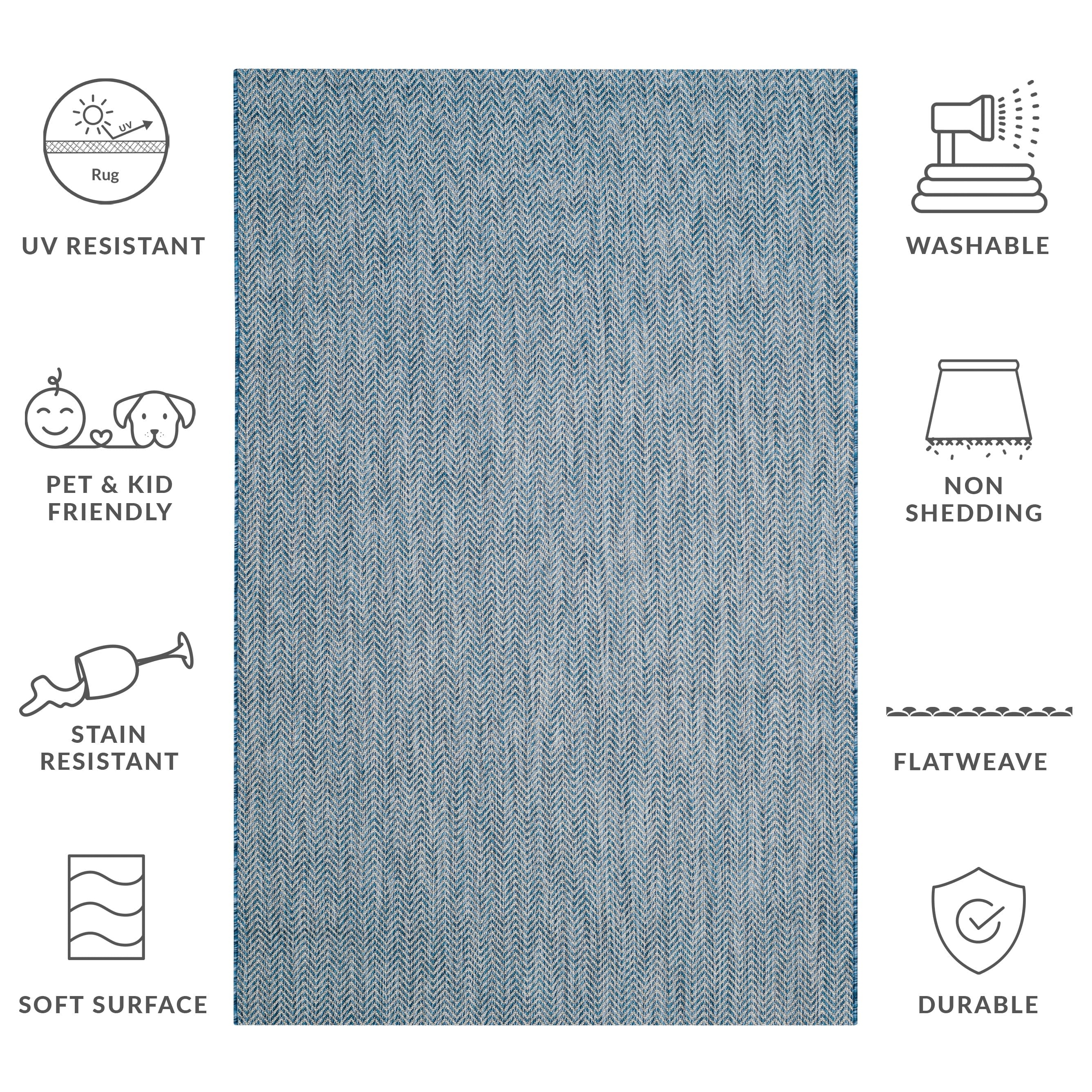 SAFAVIEH Courtyard Ilmur Indoor/ Outdoor Waterproof Patio Backyard Rug