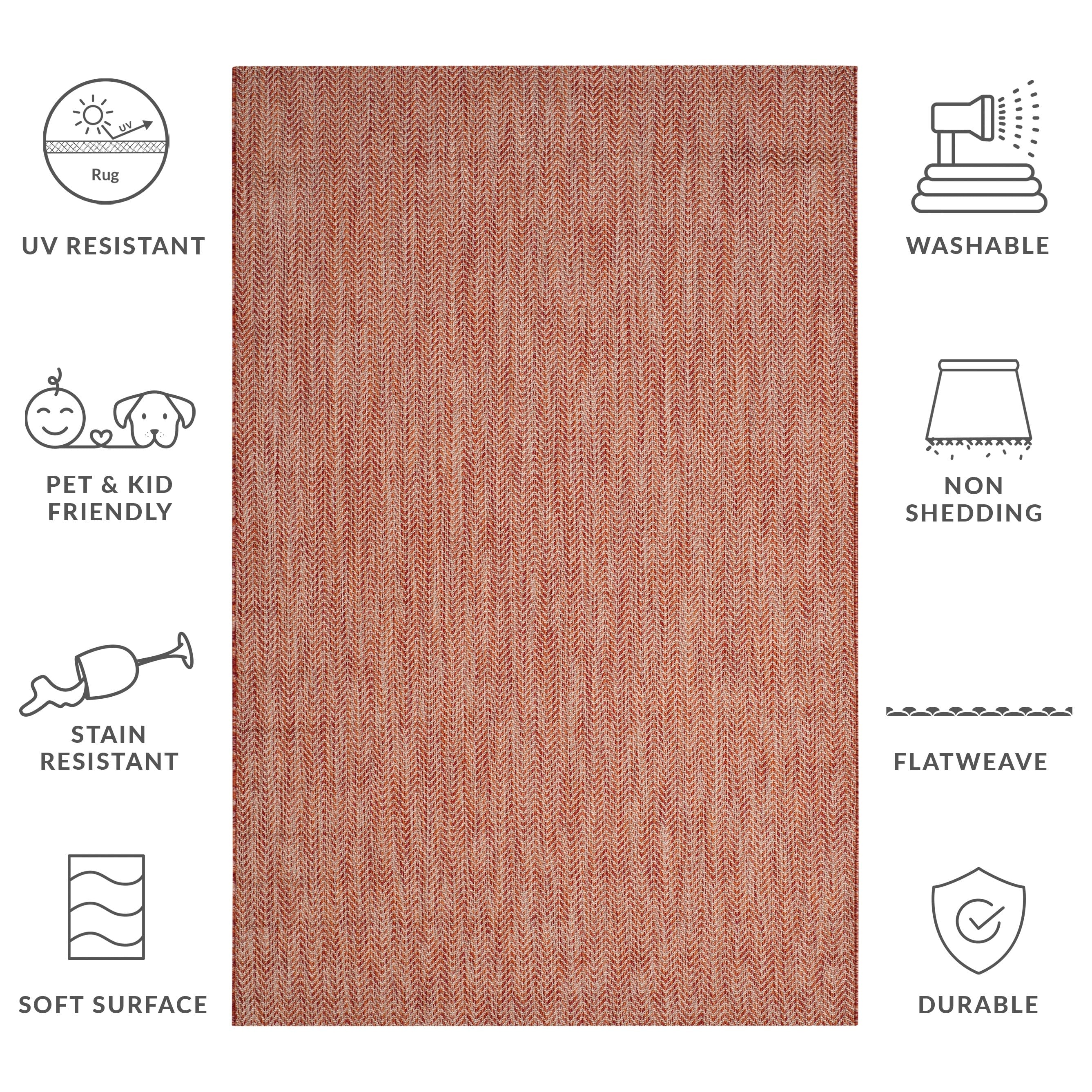 SAFAVIEH Courtyard Ilmur Indoor/ Outdoor Waterproof Patio Backyard Rug