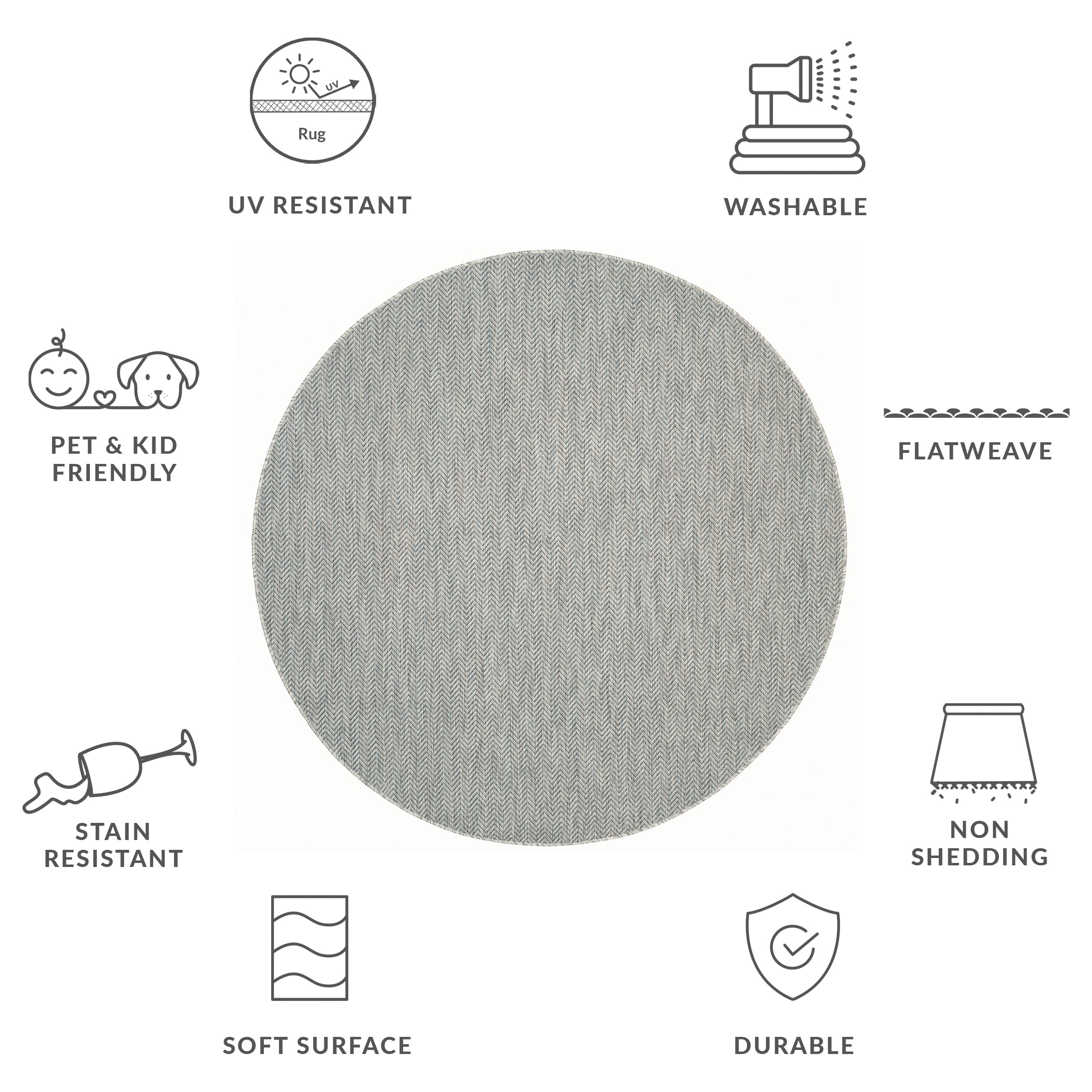 SAFAVIEH Courtyard Ilmur Indoor/ Outdoor Waterproof Patio Backyard Rug