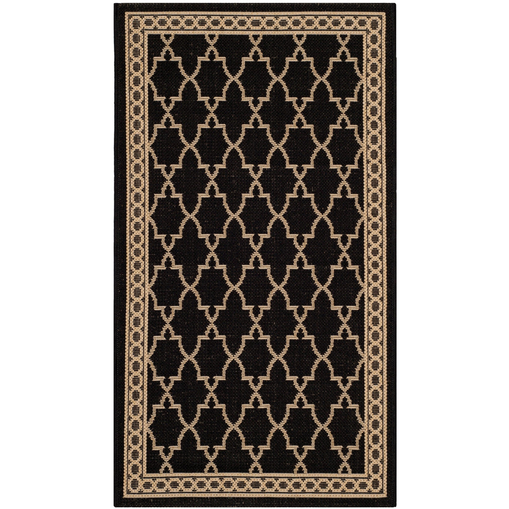 SAFAVIEH Courtyard Janell Trellis Indoor/ Outdoor Waterproof Patio Backyard Rug