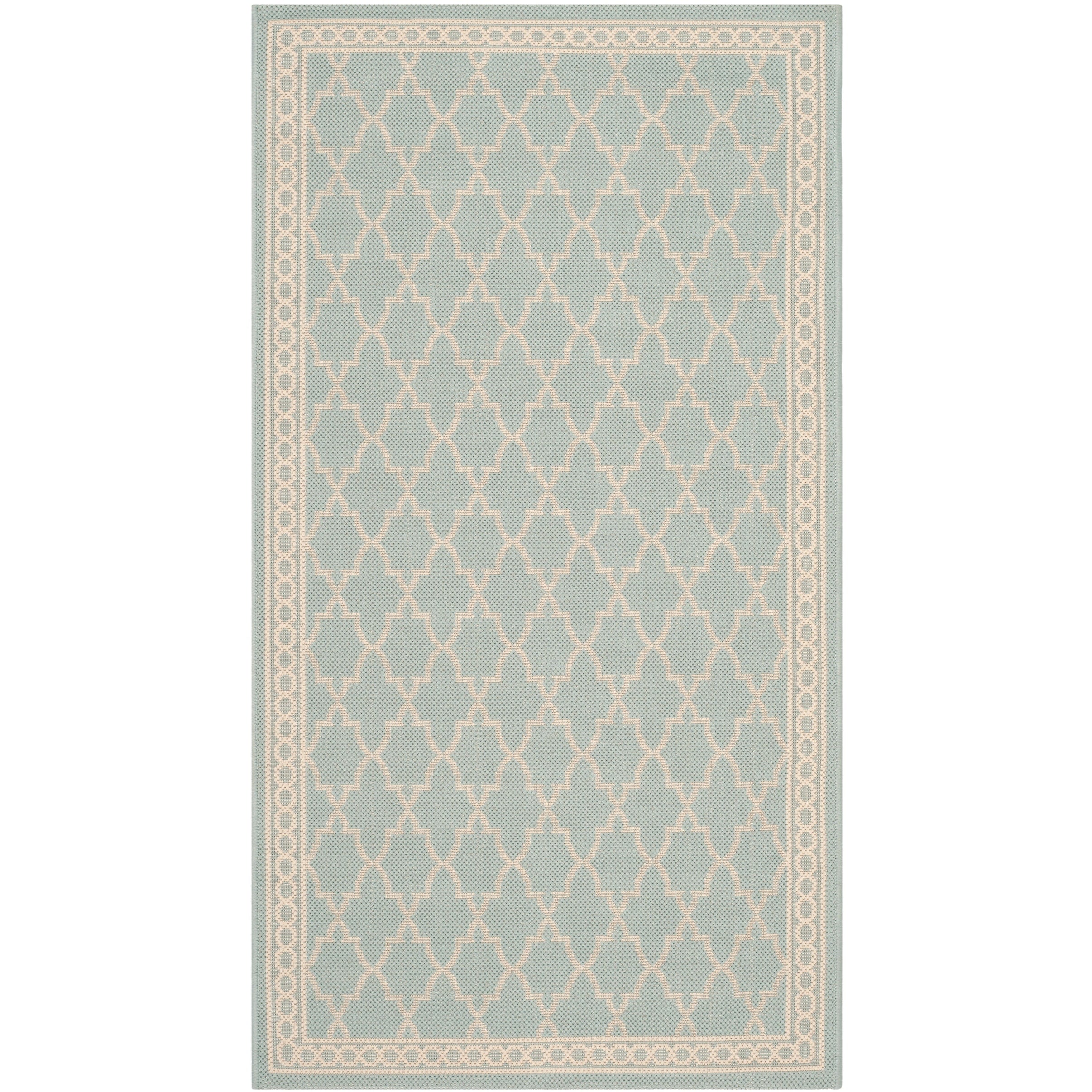 SAFAVIEH Courtyard Janell Trellis Indoor/ Outdoor Waterproof Patio Backyard Rug