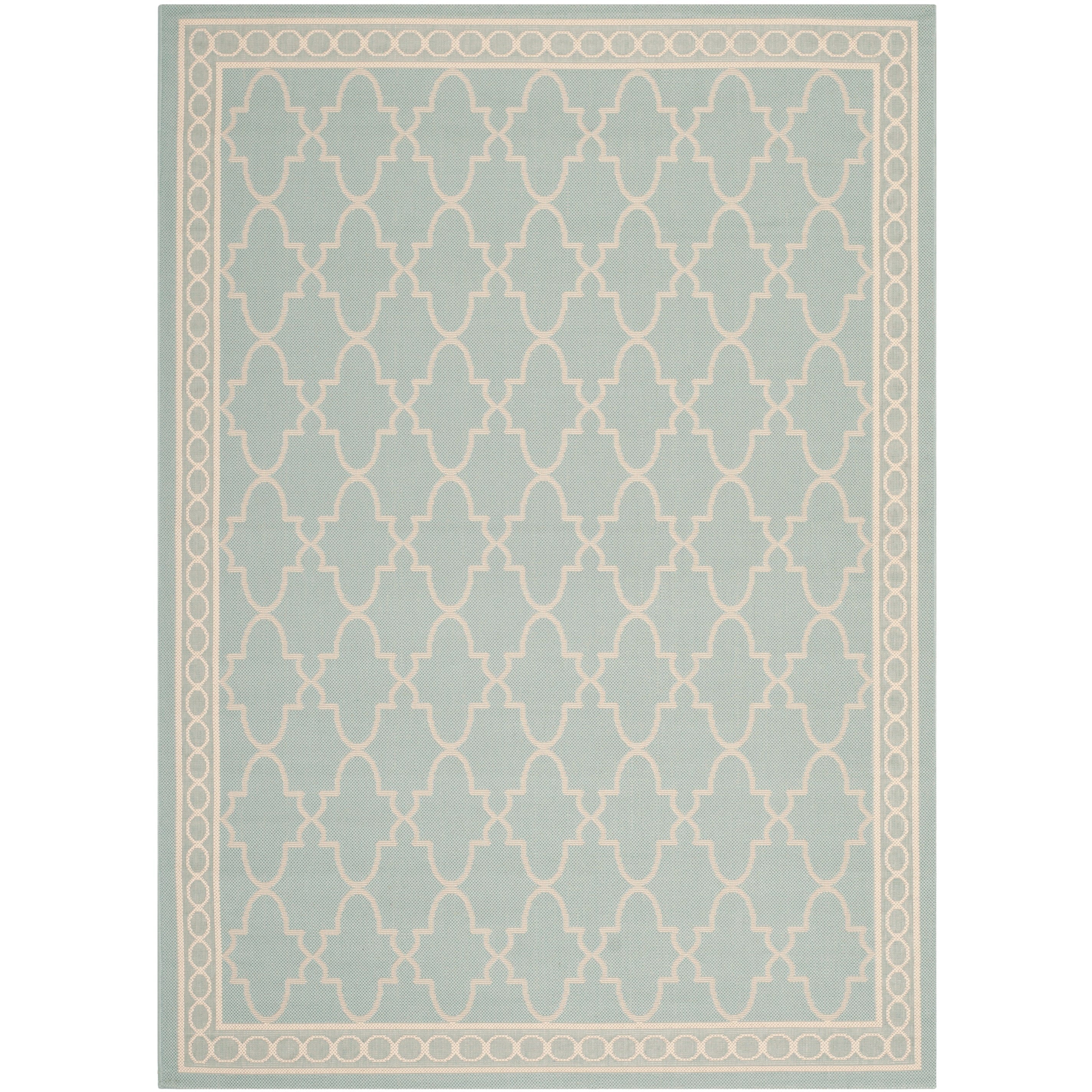 SAFAVIEH Courtyard Janell Trellis Indoor/ Outdoor Waterproof Patio Backyard Rug