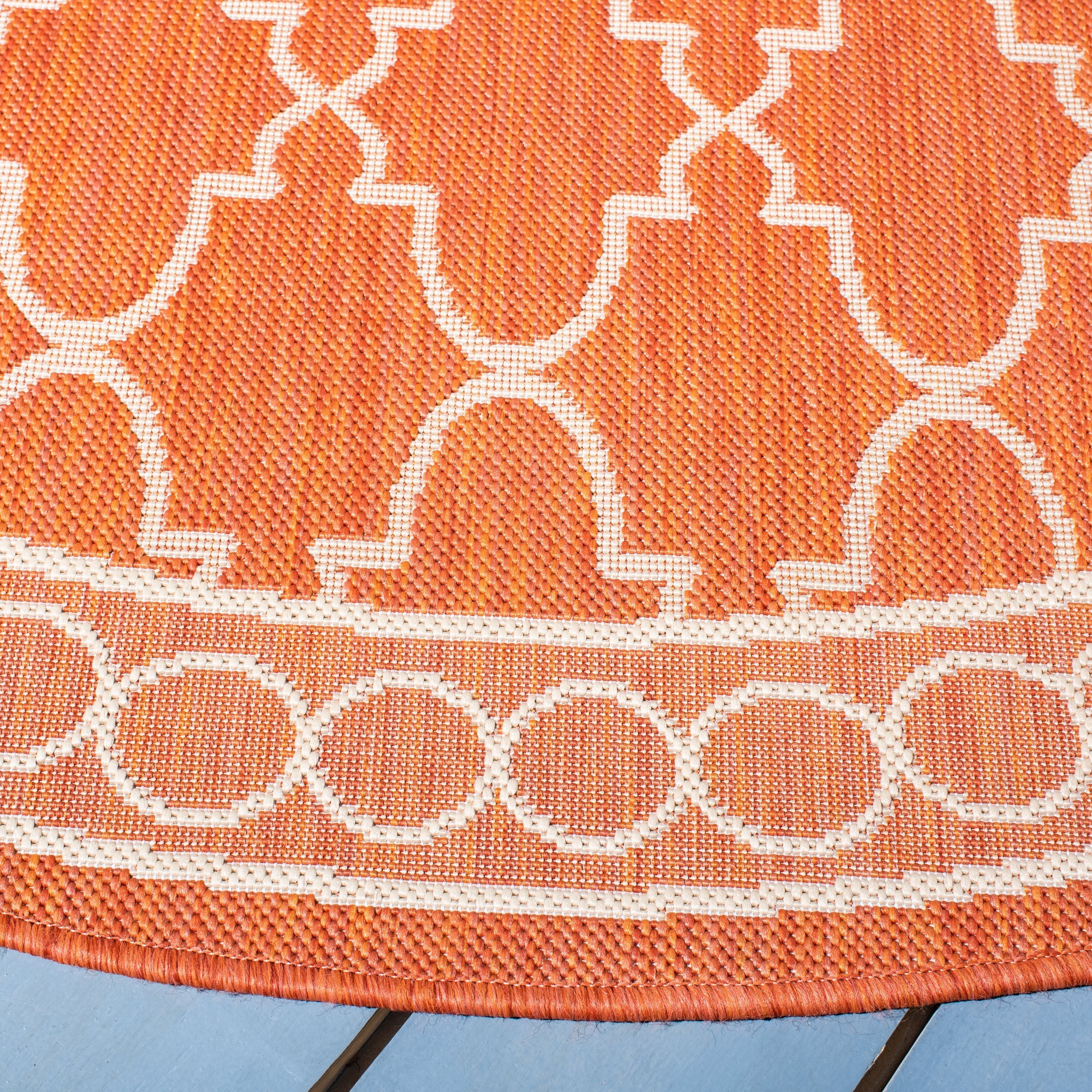 SAFAVIEH Courtyard Janell Trellis Indoor/ Outdoor Waterproof Patio Backyard Rug