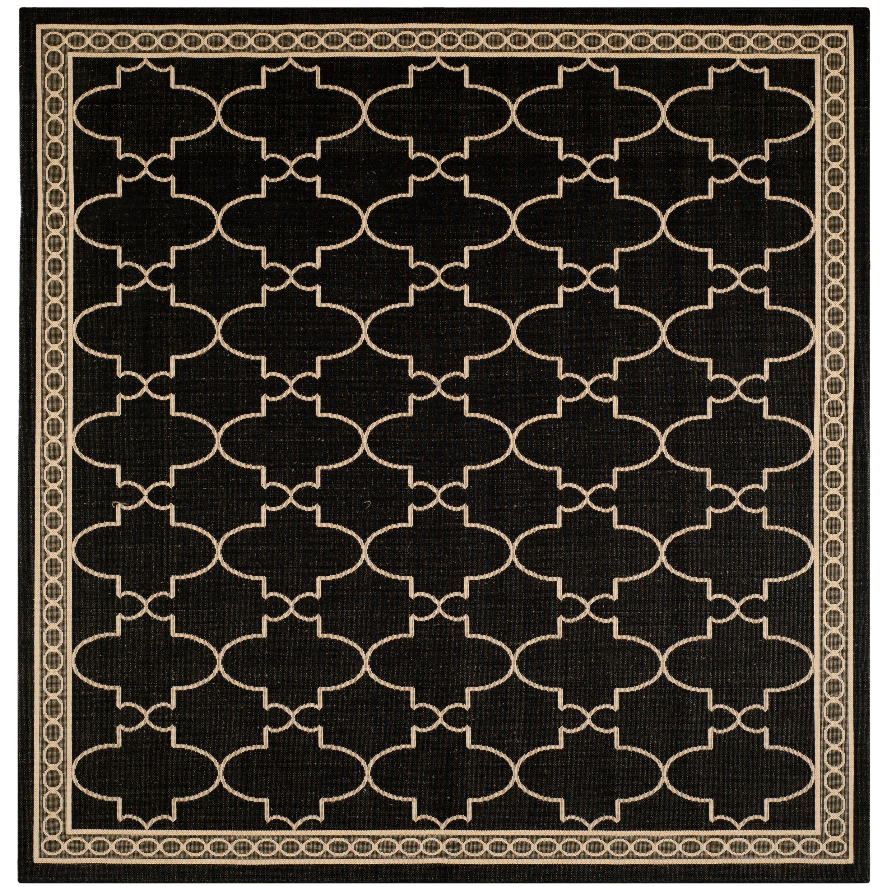 SAFAVIEH Courtyard Janell Trellis Indoor/ Outdoor Waterproof Patio Backyard Rug