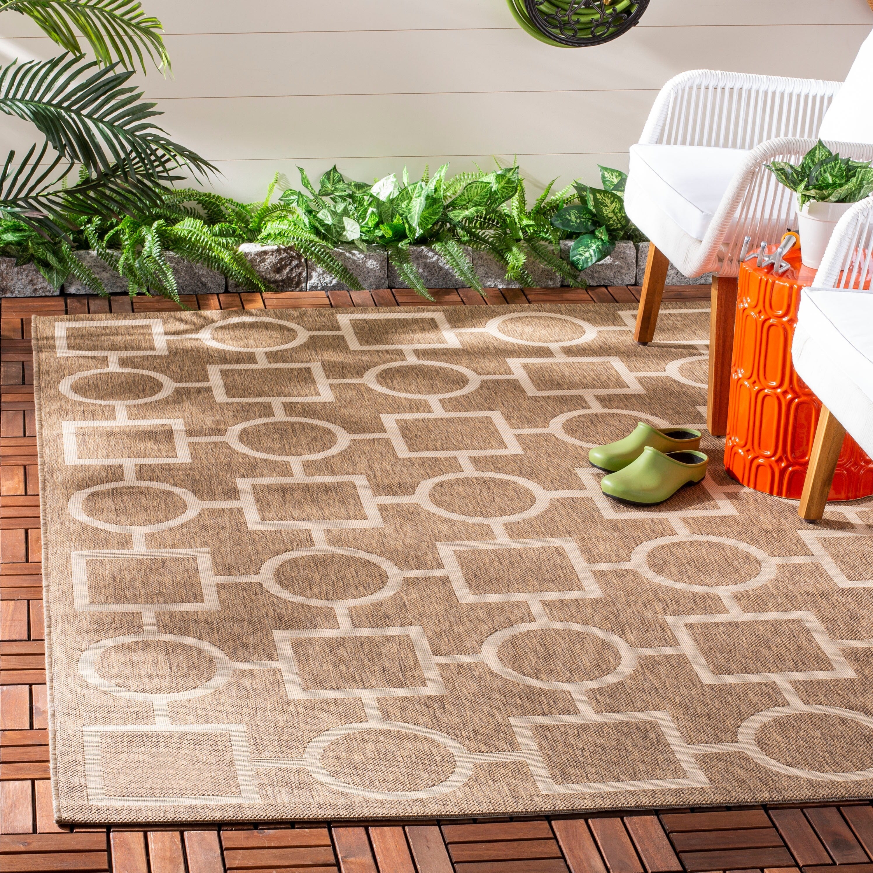 Tapis de jardin/terrasse imperméable SAFAVIEH Courtyard Lilya