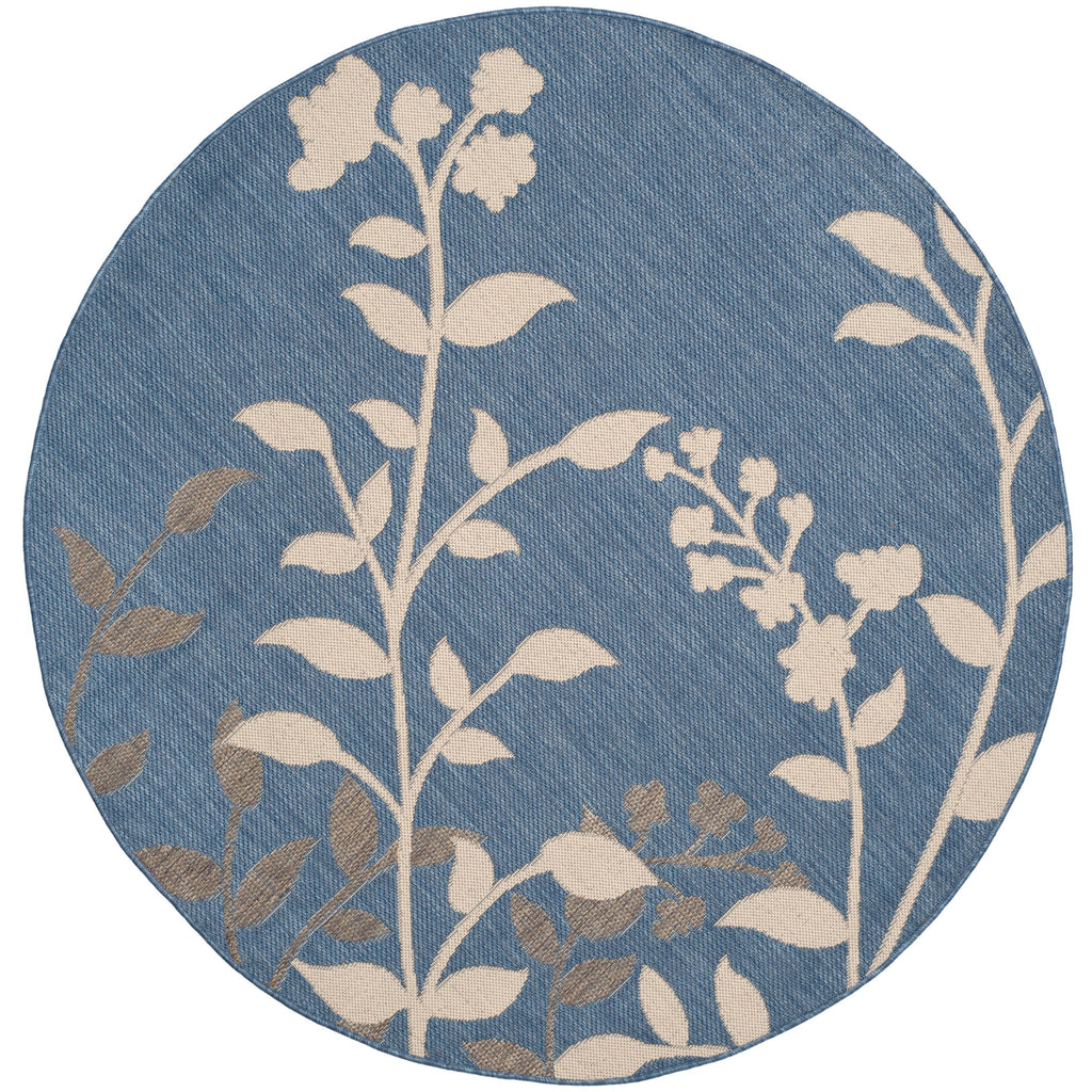 SAFAVIEH Courtyard Luann Botanical Indoor/ Outdoor Waterproof Patio Backyard Rug