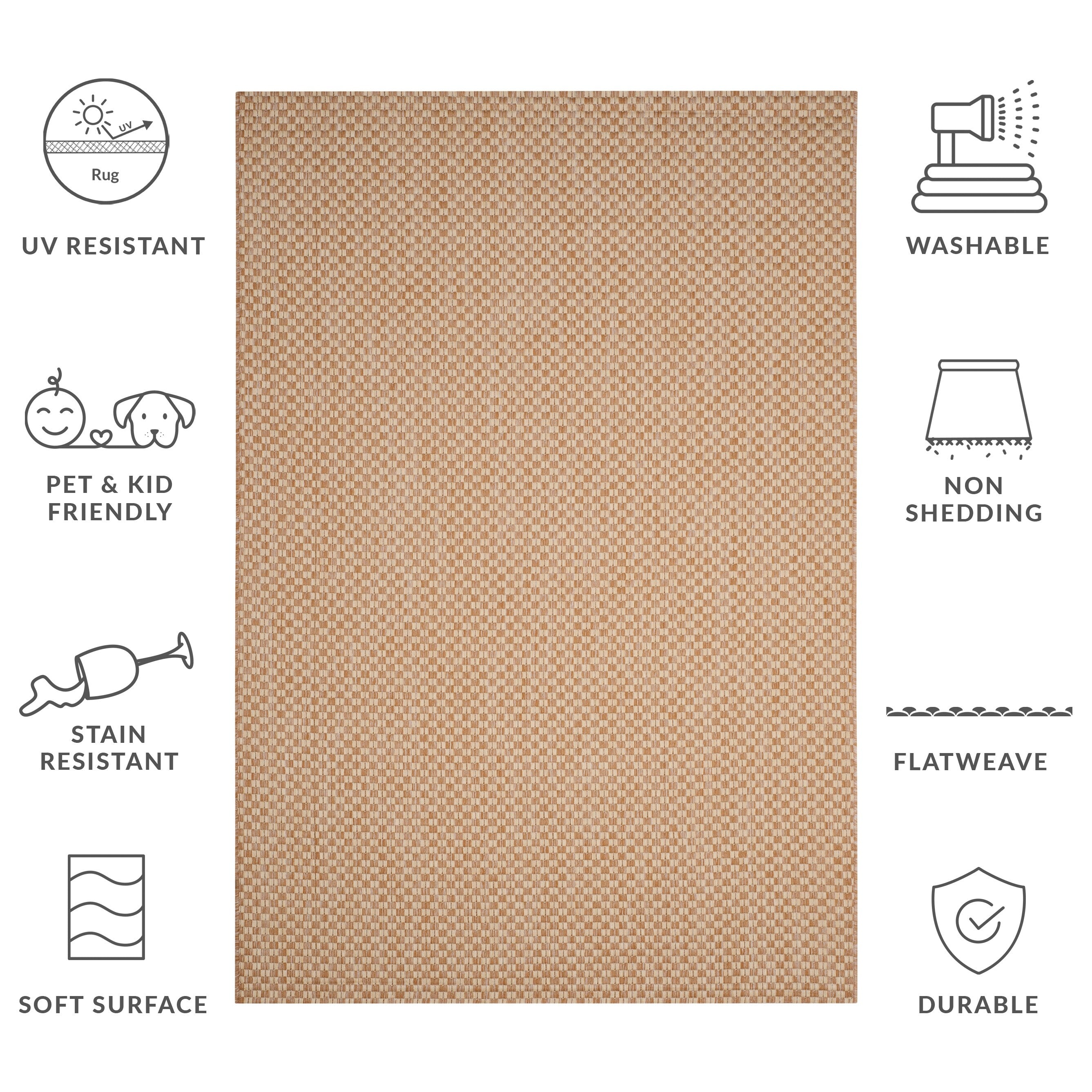 SAFAVIEH Courtyard Ragini Indoor/Outdoor Waterproof Patio Backyard Rug