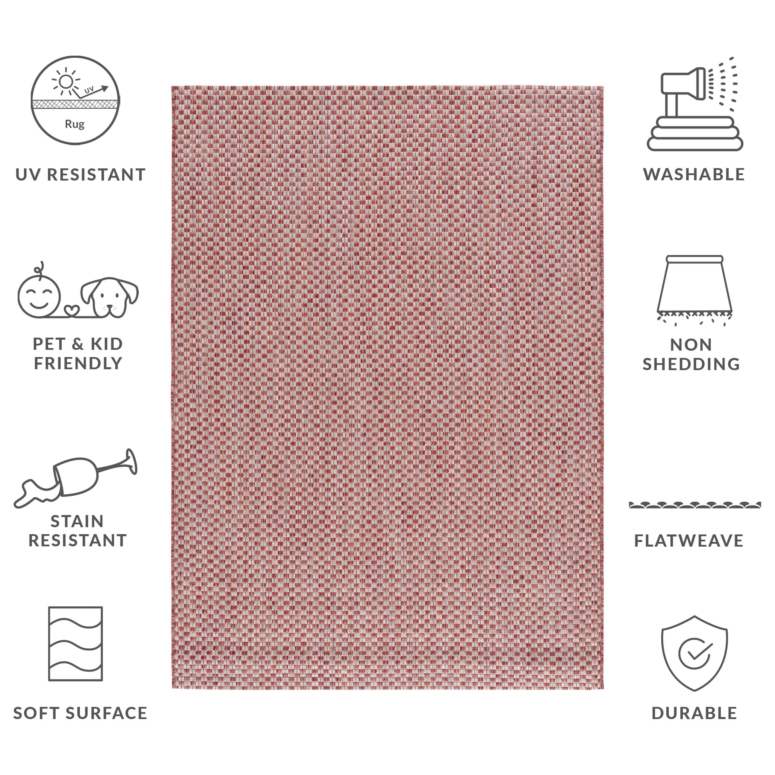 SAFAVIEH Courtyard Ragini Indoor/Outdoor Waterproof Patio Backyard Rug