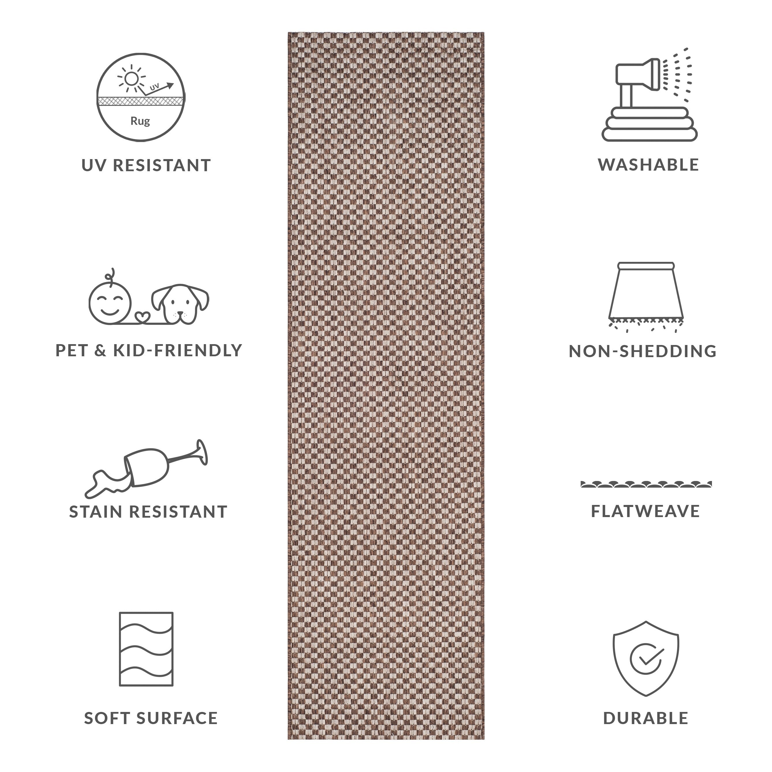 SAFAVIEH Courtyard Ragini Indoor/Outdoor Waterproof Patio Backyard Rug