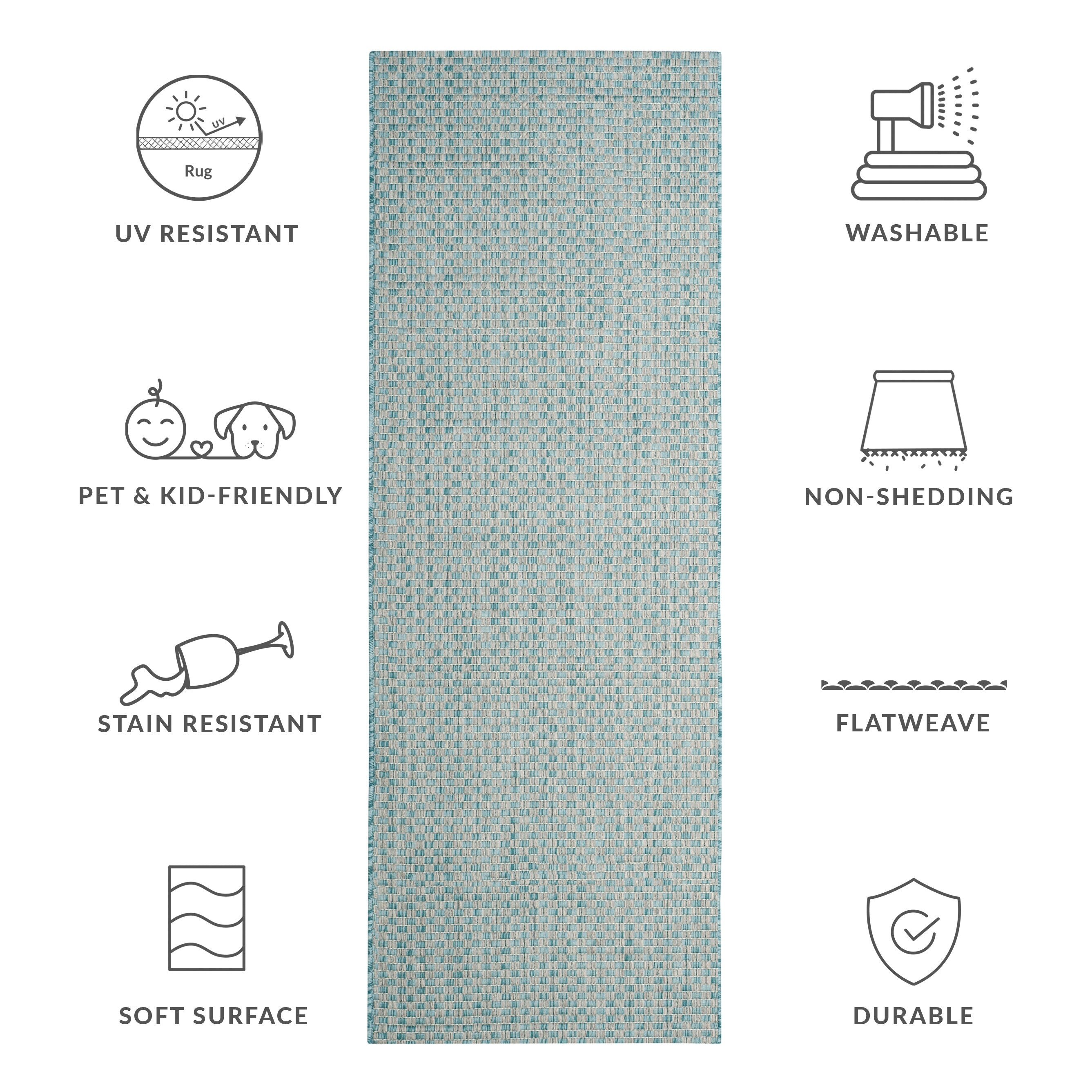 SAFAVIEH Courtyard Ragini Indoor/Outdoor Waterproof Patio Backyard Rug