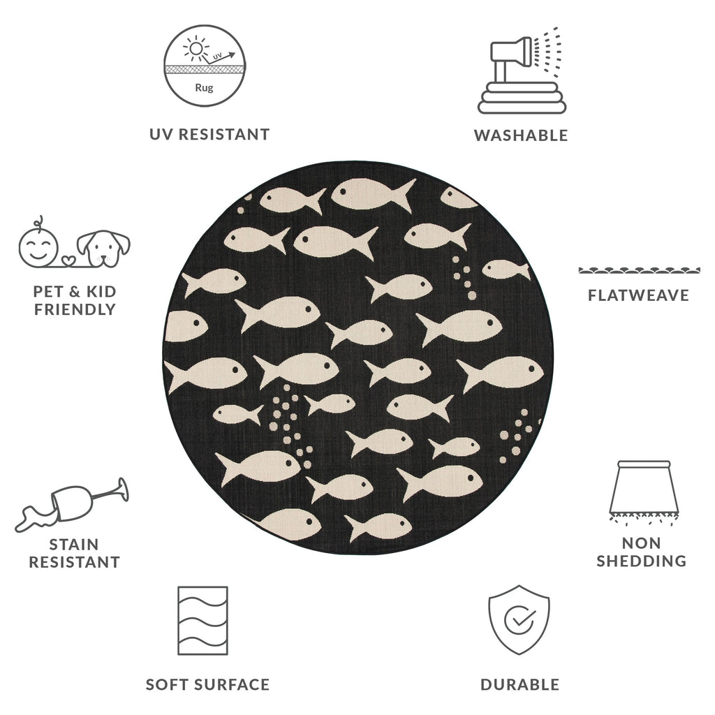 SAFAVIEH Courtyard Ragne Indoor/ Outdoor Waterproof Patio Backyard Rug