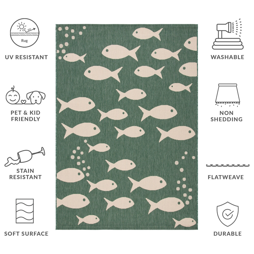 SAFAVIEH Courtyard Ragne Indoor/ Outdoor Waterproof Patio Backyard Rug