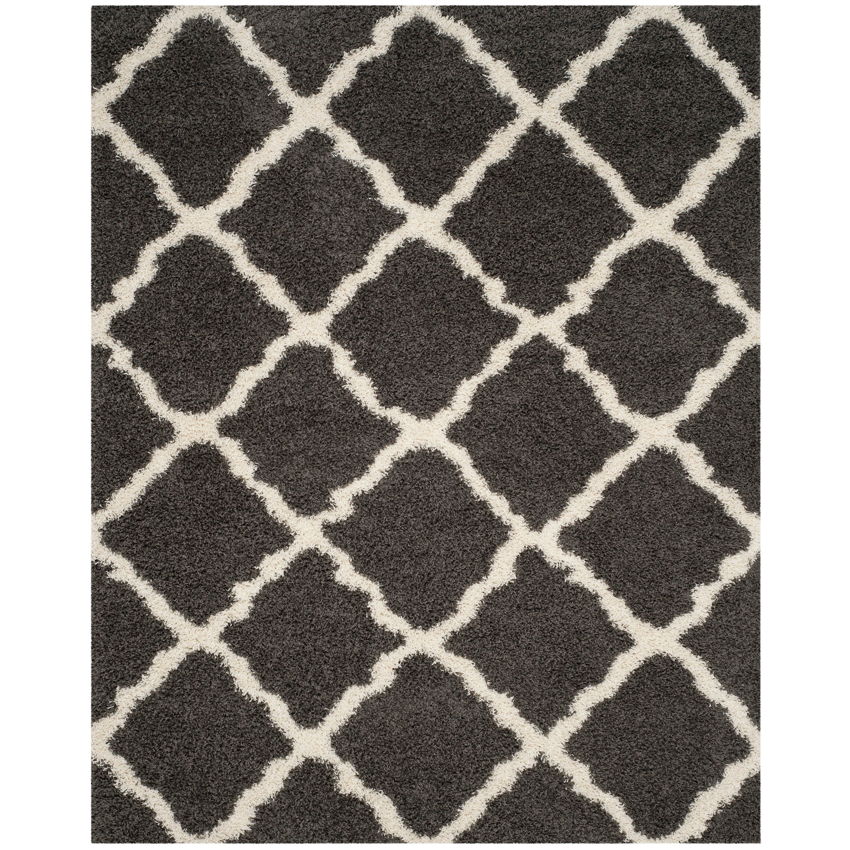 SAFAVIEH Dallas Shag Darina Trellis 1.5-inch Thick Rug