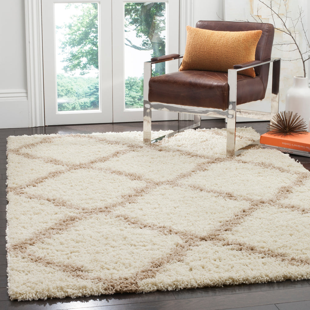 Tapis SAFAVIEH Dallas Shag Darina Trellis de 3,8 cm d'épaisseur