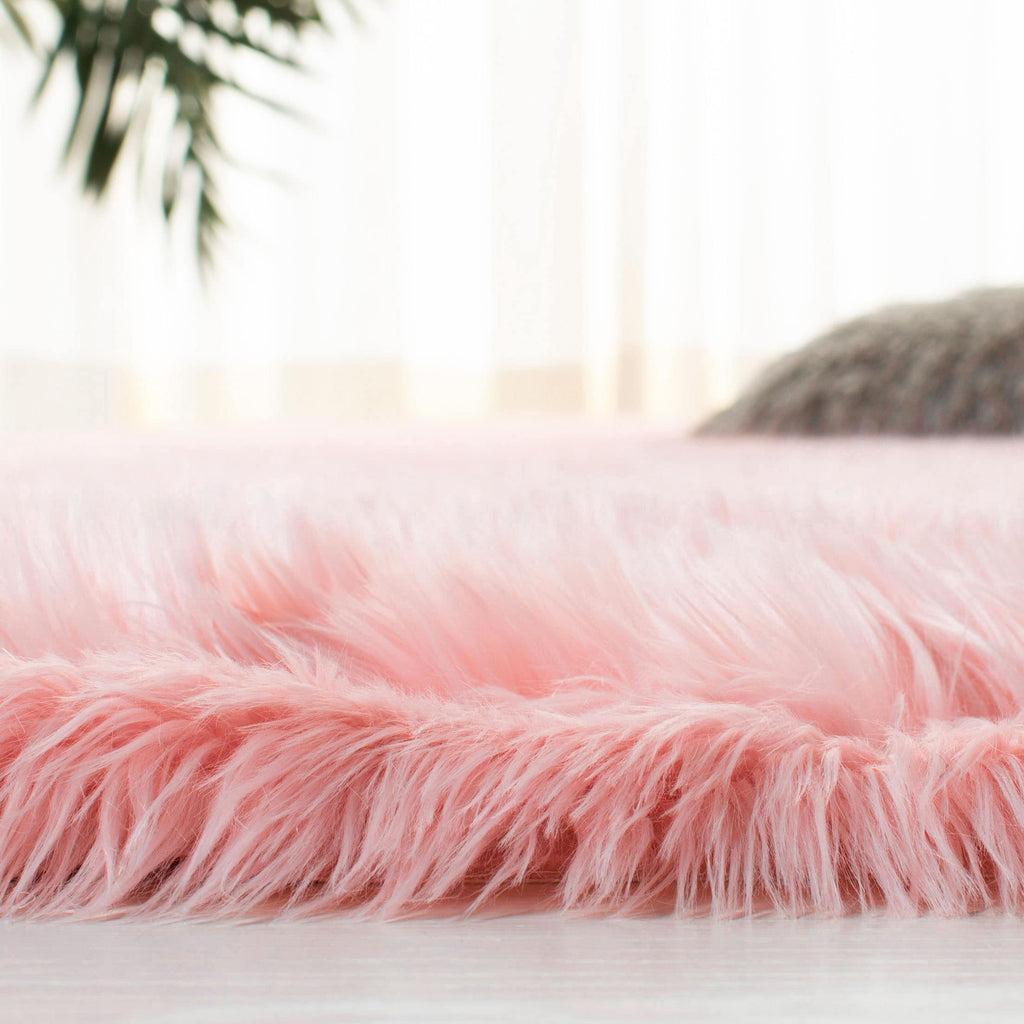 Tapis SAFAVIEH en fausse peau de mouton soyeuse, épaisseur 6 cm