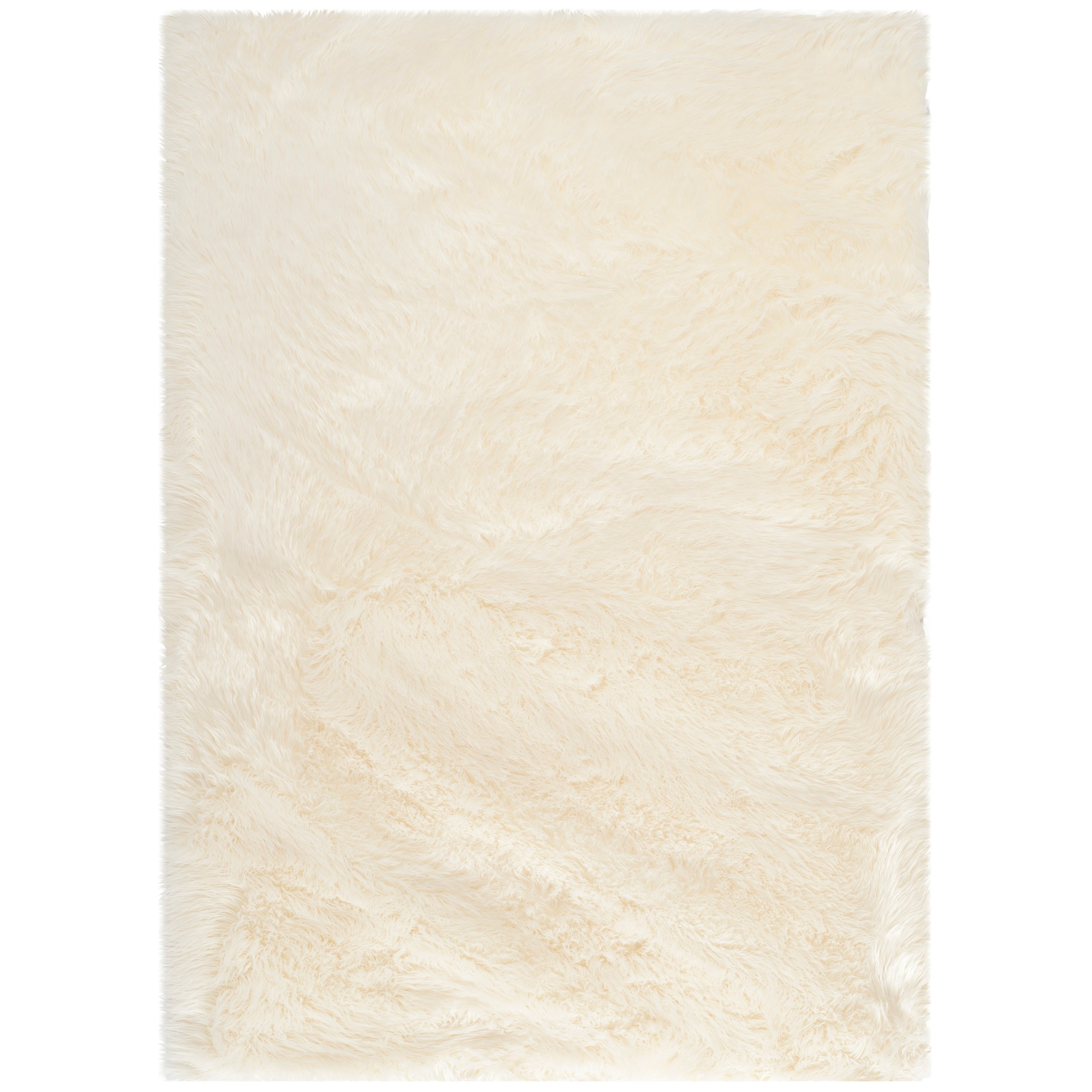 SAFAVIEH Faux Sheep Silke Skin 2.4-inch Thick Rug