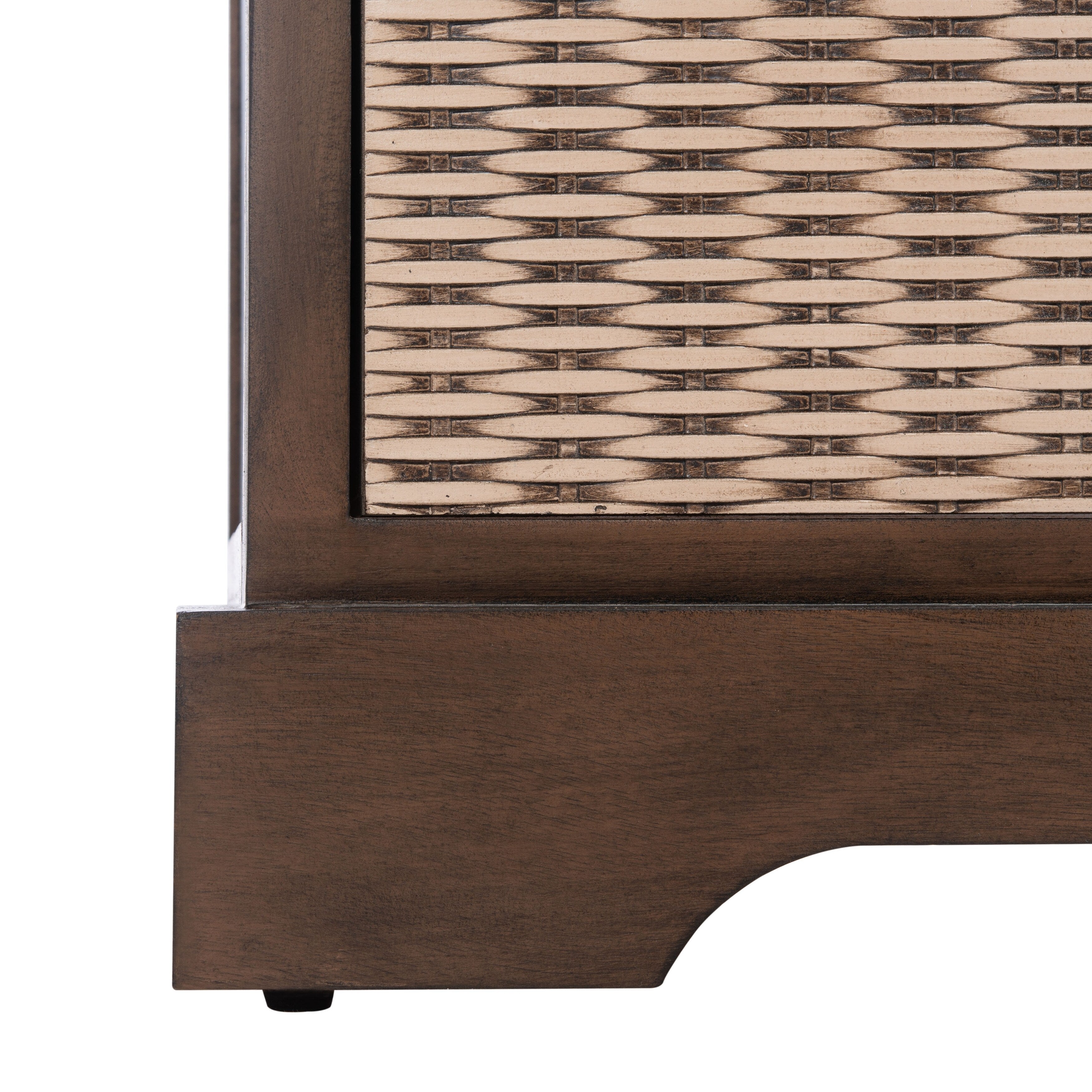 Banc de rangement à 3 tiroirs SAFAVIEH Fiorello avec coussins - 47,3 L x 15 L x 19 H - 47 L x 15 P x 19 H