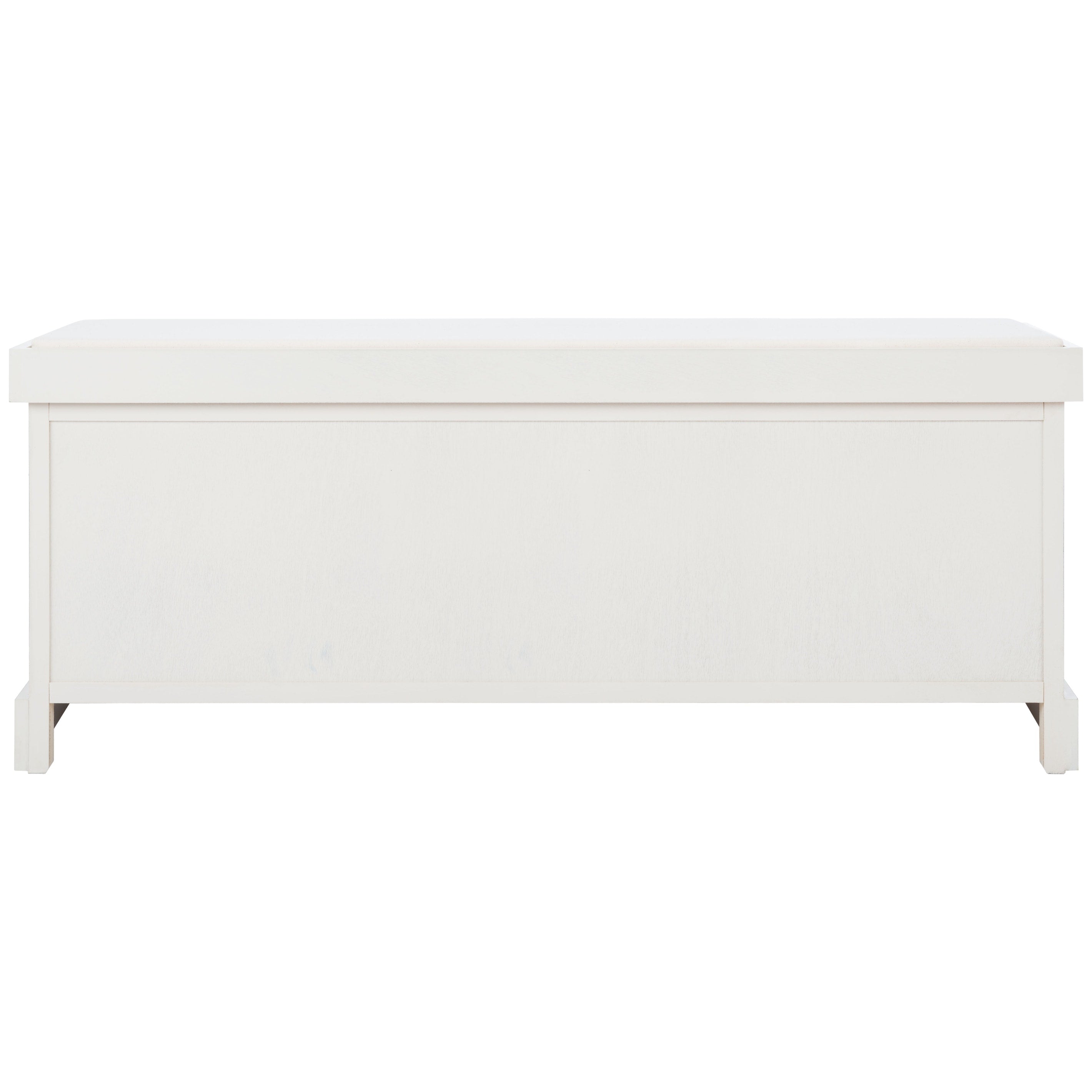 Banc de rangement à 3 tiroirs SAFAVIEH Fiorello avec coussins - 47,3 L x 15 L x 19 H - 47 L x 15 P x 19 H