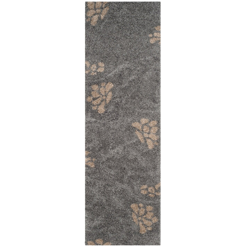 Tapis SAFAVIEH Florida Shag Ariette à motif floral et volutes, d'une épaisseur de 3 cm (1,2 pouce).