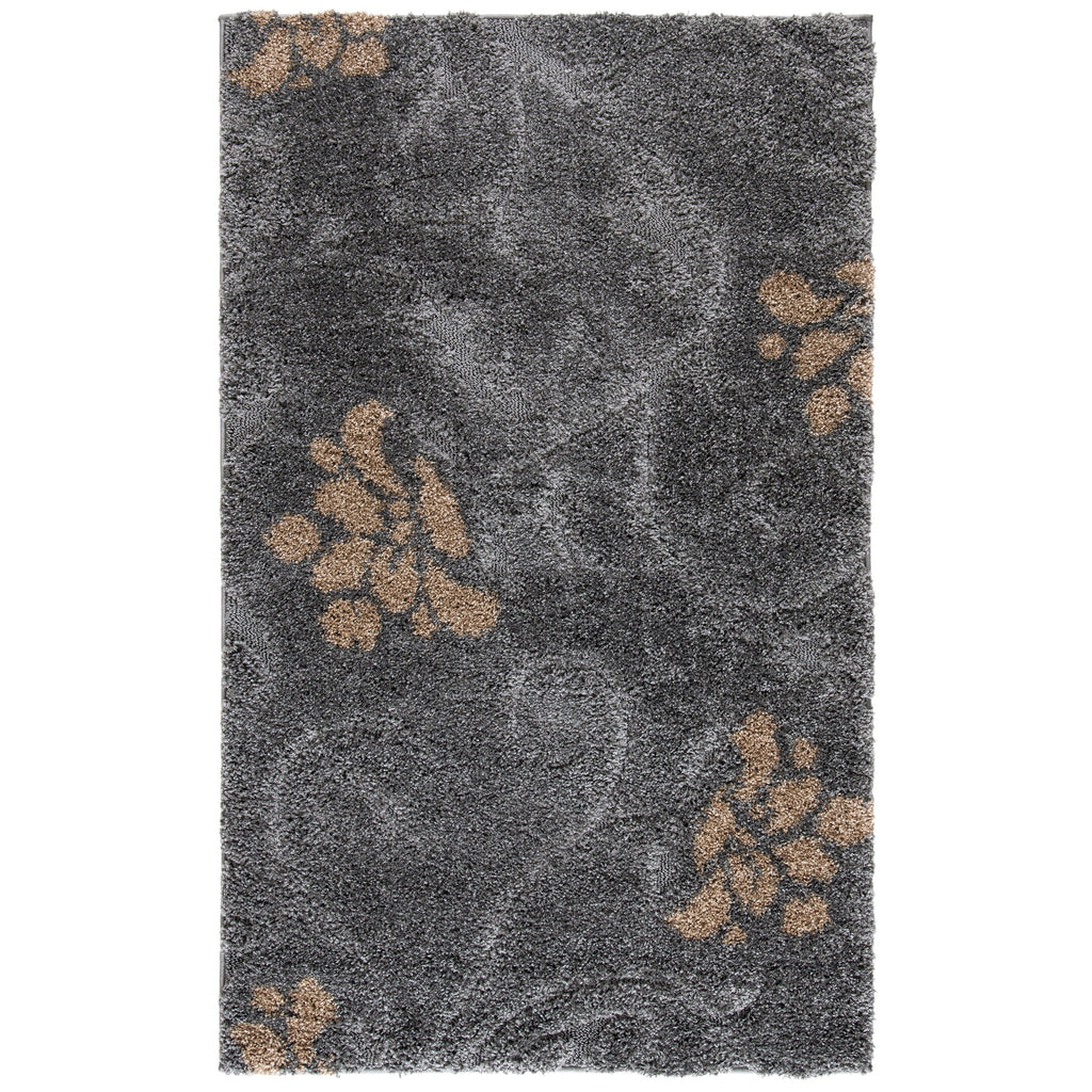 Tapis SAFAVIEH Florida Shag Ariette à motif floral et volutes, d'une épaisseur de 3 cm (1,2 pouce).