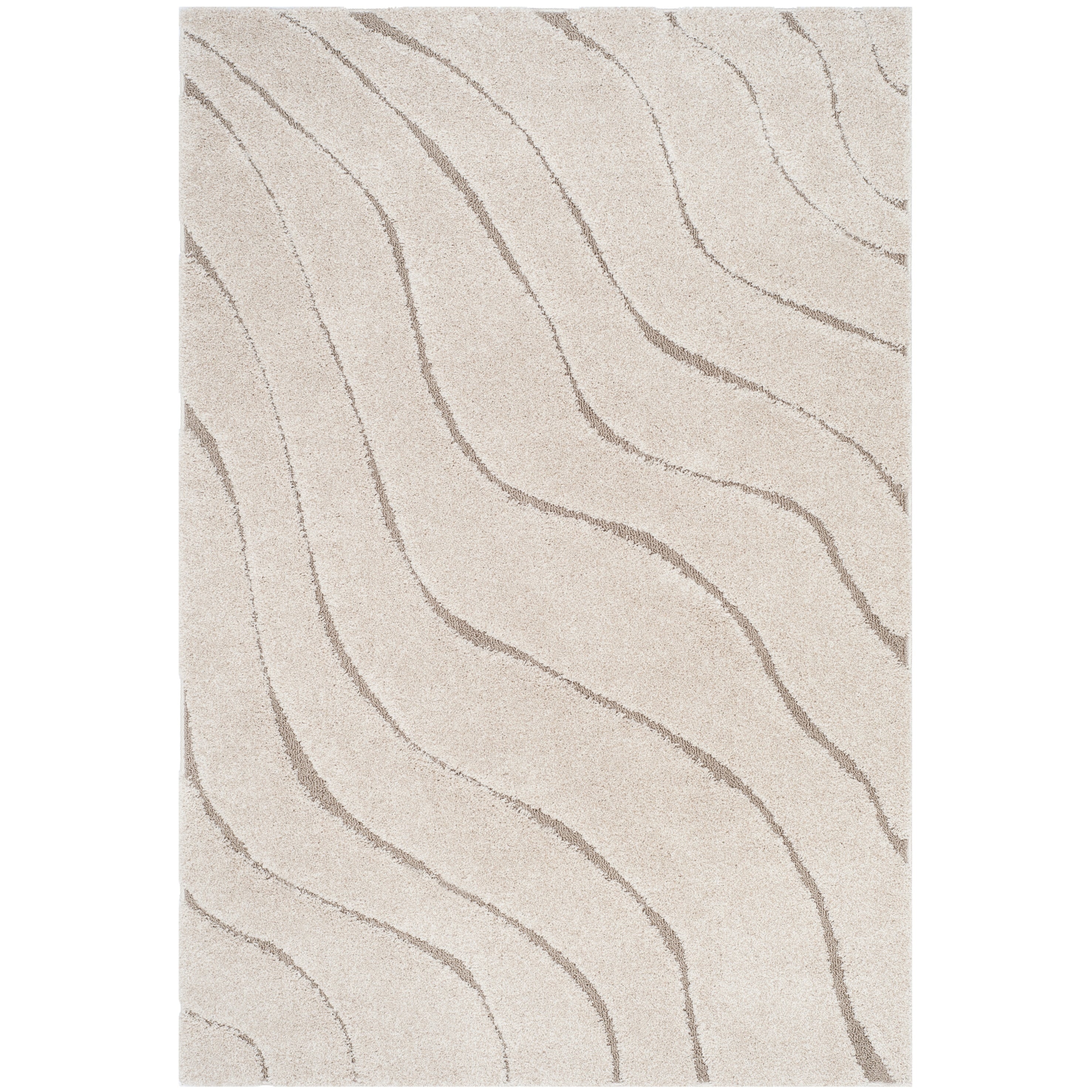 SAFAVIEH Florida Shag Borbala Soft Serene Waves 1.2-inch Thick