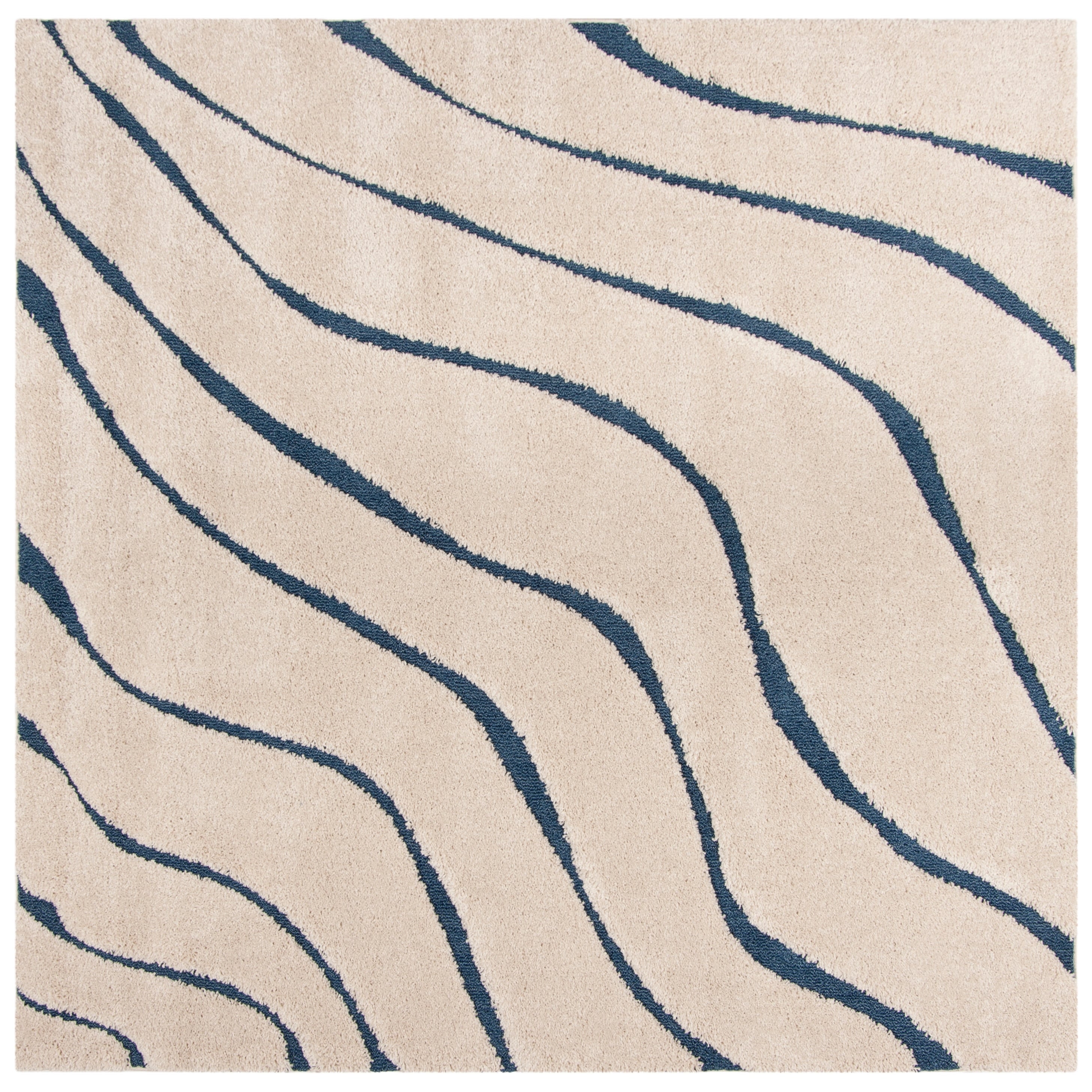 SAFAVIEH Florida Shag Borbala Soft Serene Waves 1.2-inch Thick