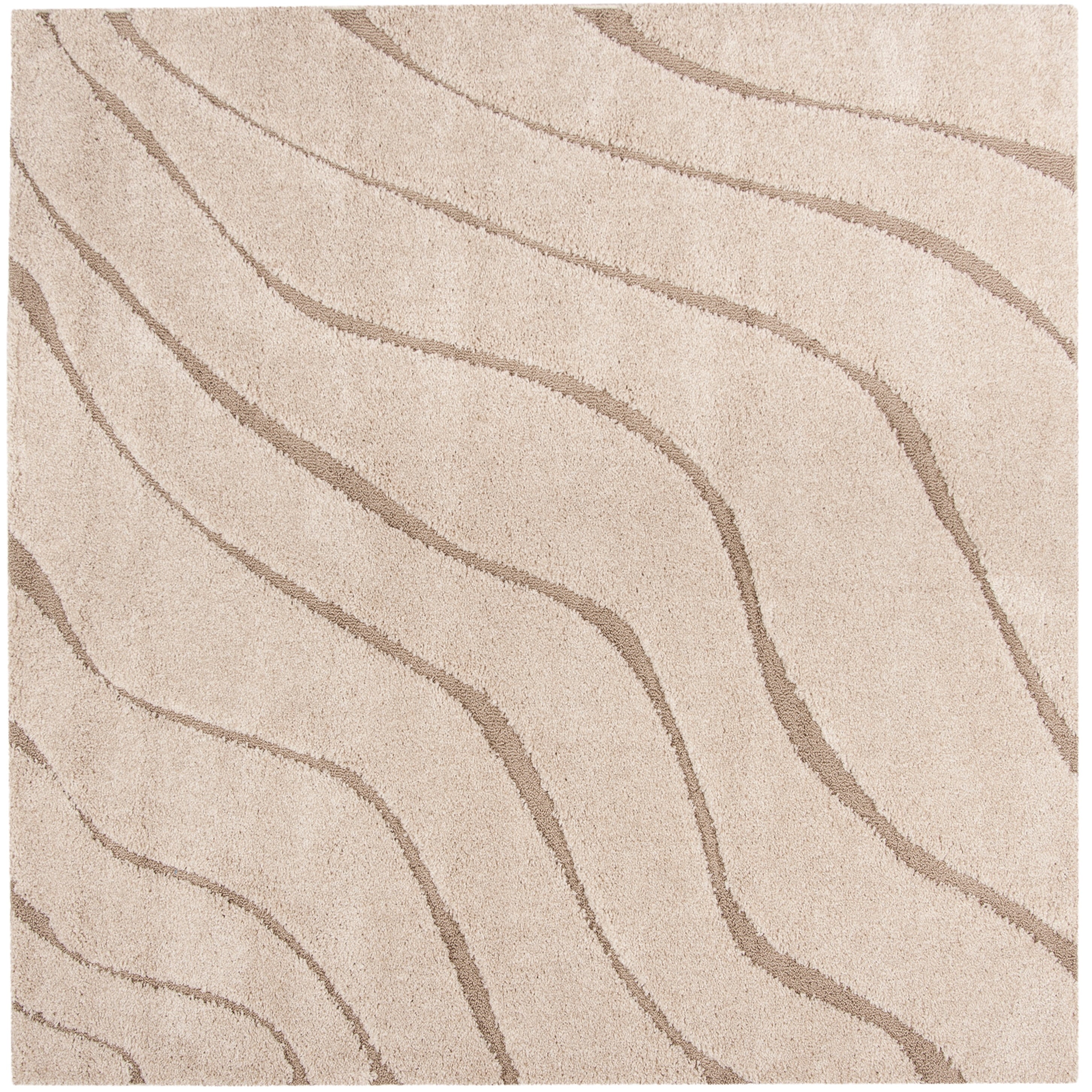 SAFAVIEH Florida Shag Borbala Soft Serene Waves 1.2-inch Thick