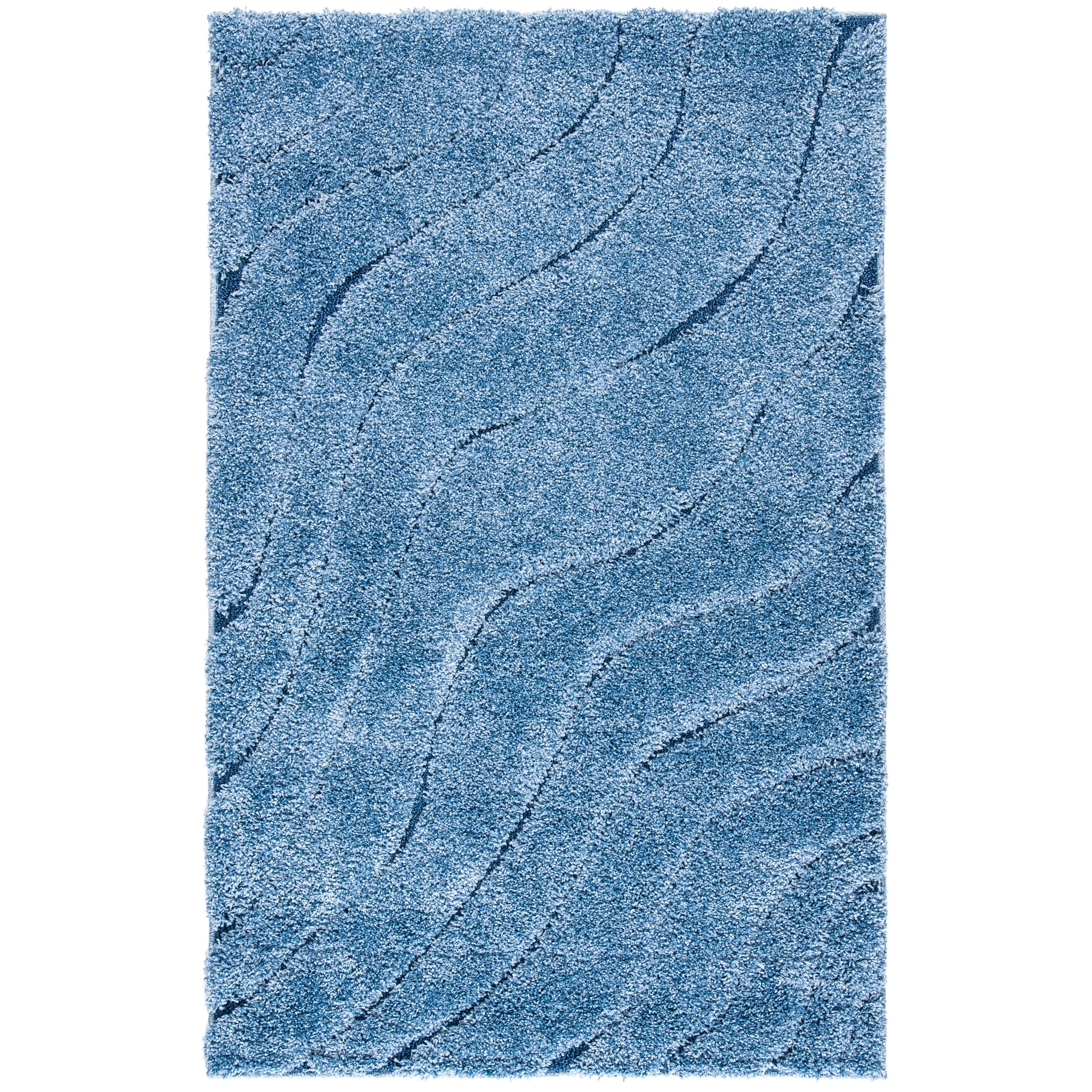 SAFAVIEH Florida Shag Borbala Soft Serene Waves 1.2-inch Thick