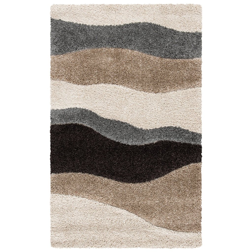 Tapis SAFAVIEH Florida Shag Melahat Abstract Wave de 3 cm d'épaisseur
