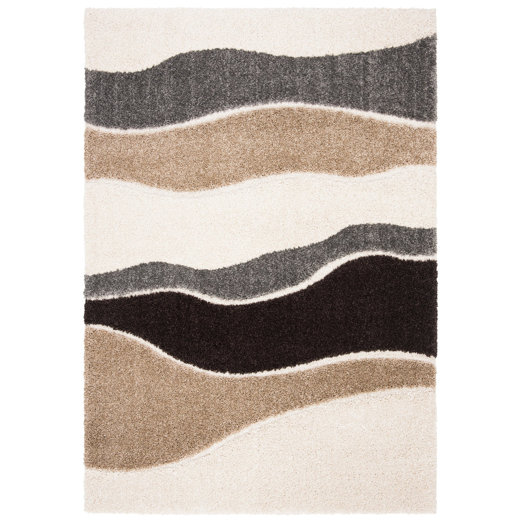 Tapis SAFAVIEH Florida Shag Melahat Abstract Wave de 3 cm d'épaisseur
