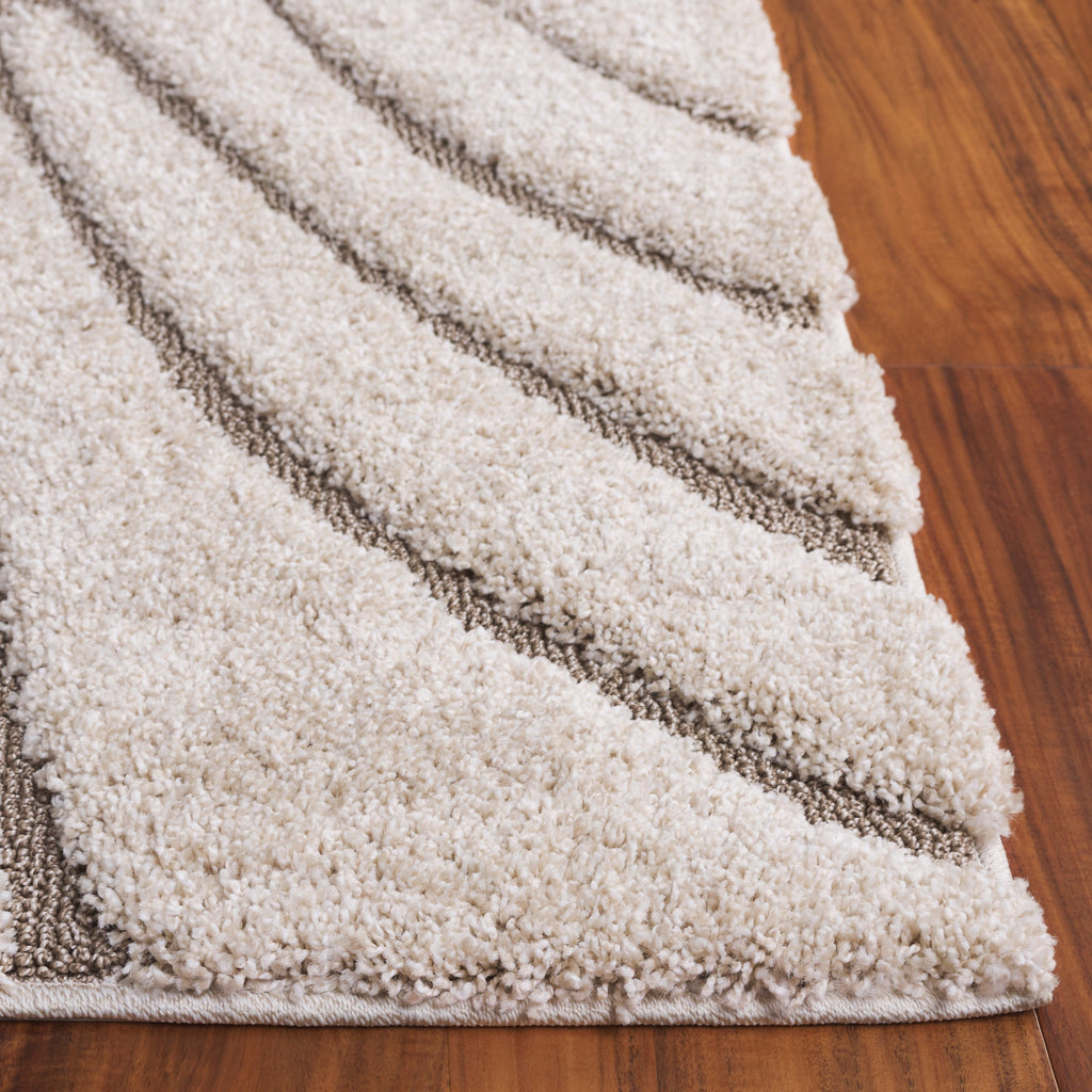 Tapis SAFAVIEH Florida Shag Staka Abstract Waves de 3 cm d'épaisseur