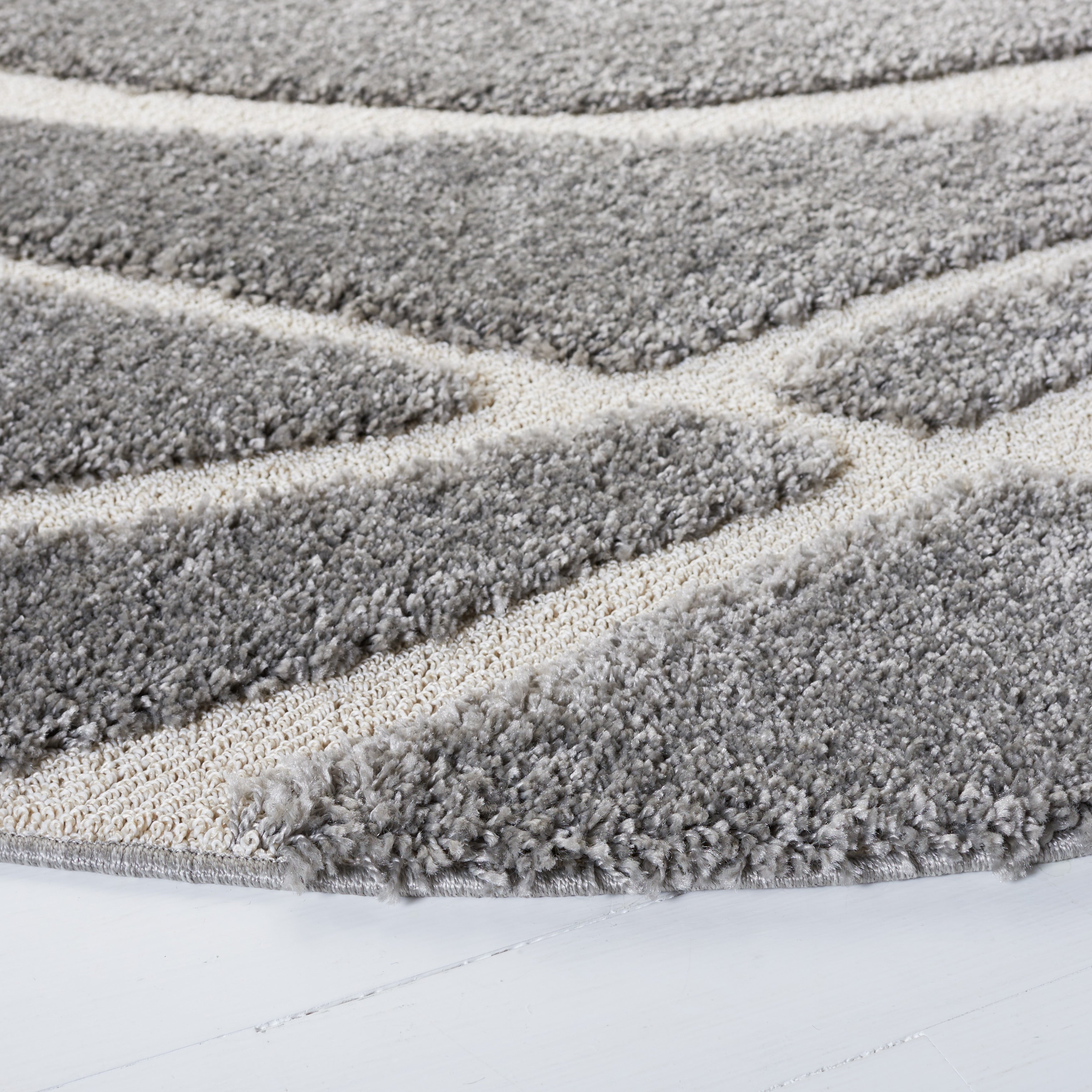 SAFAVIEH Florida Shag Staka Abstract Waves 1.2-inch Area Rug