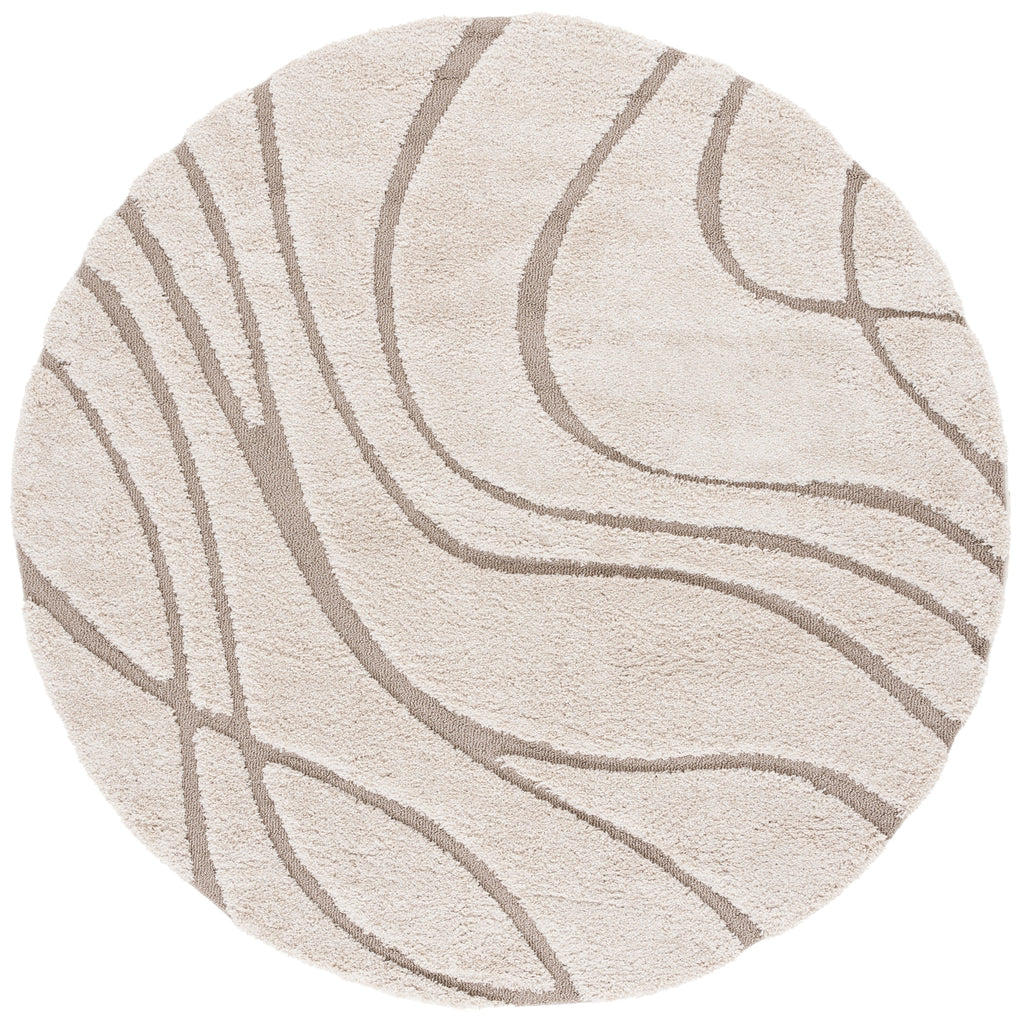 Tapis SAFAVIEH Florida Shag Staka Abstract Waves de 3 cm d'épaisseur
