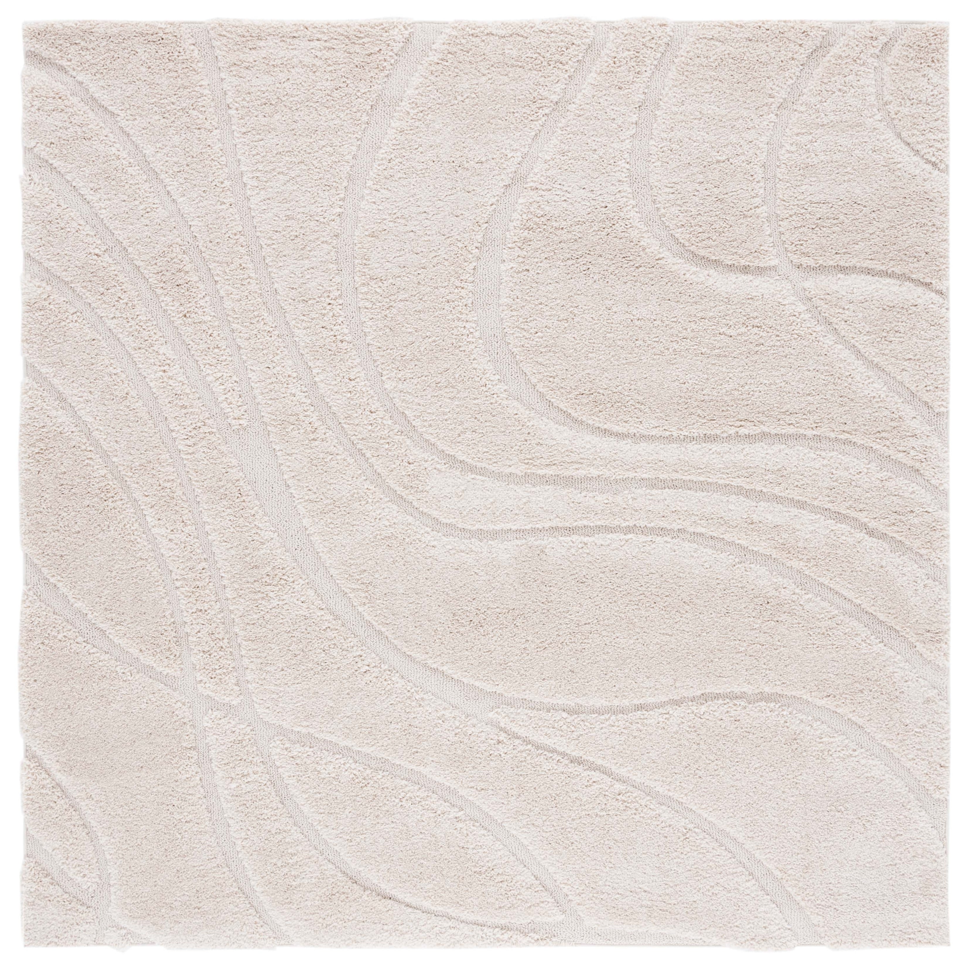 SAFAVIEH Florida Shag Staka Abstract Waves 1.2-inch Area Rug