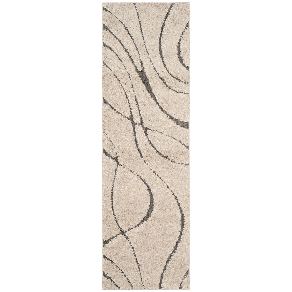 Tapis SAFAVIEH Florida Shag Staka Abstract Waves de 3 cm d'épaisseur