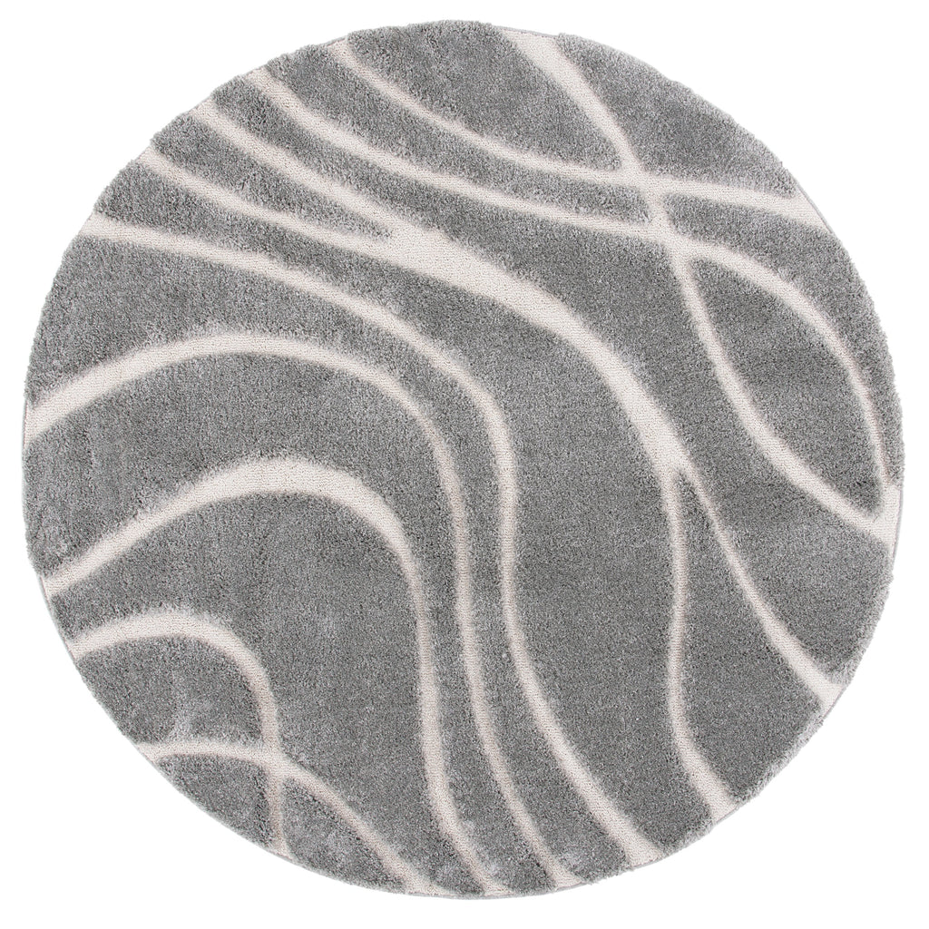 Tapis SAFAVIEH Florida Shag Staka Abstract Waves de 3 cm d'épaisseur