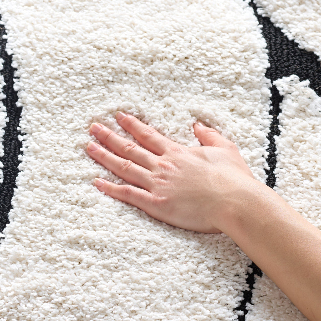 Tapis SAFAVIEH Florida Shag Staka Abstract Waves de 3 cm d'épaisseur