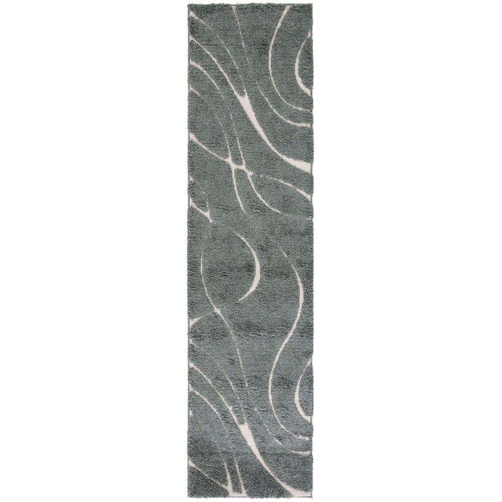 Tapis SAFAVIEH Florida Shag Staka Abstract Waves de 3 cm d'épaisseur