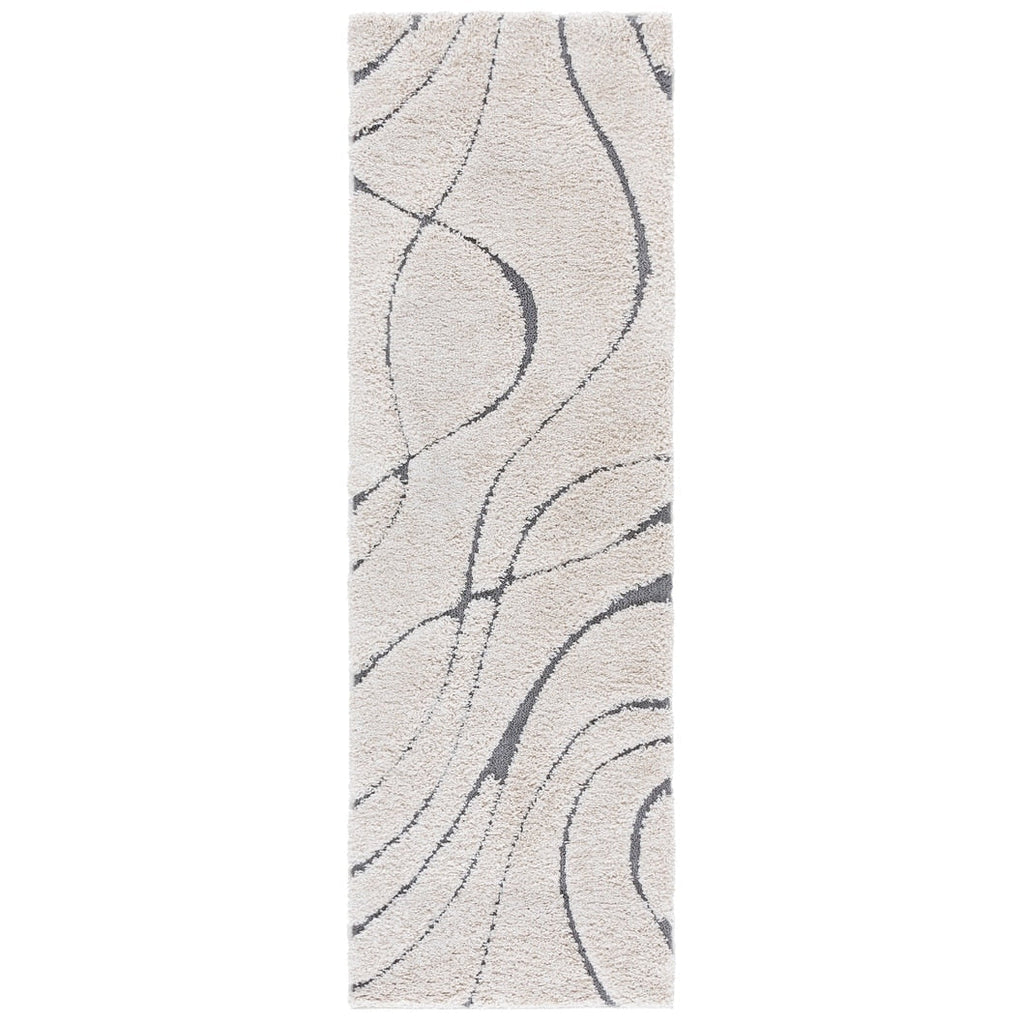 Tapis SAFAVIEH Florida Shag Staka Abstract Waves de 3 cm d'épaisseur