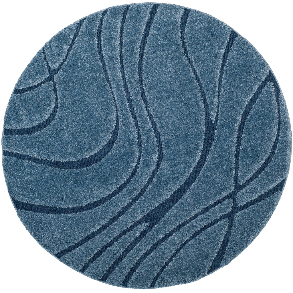 Tapis SAFAVIEH Florida Shag Staka Abstract Waves de 3 cm d'épaisseur