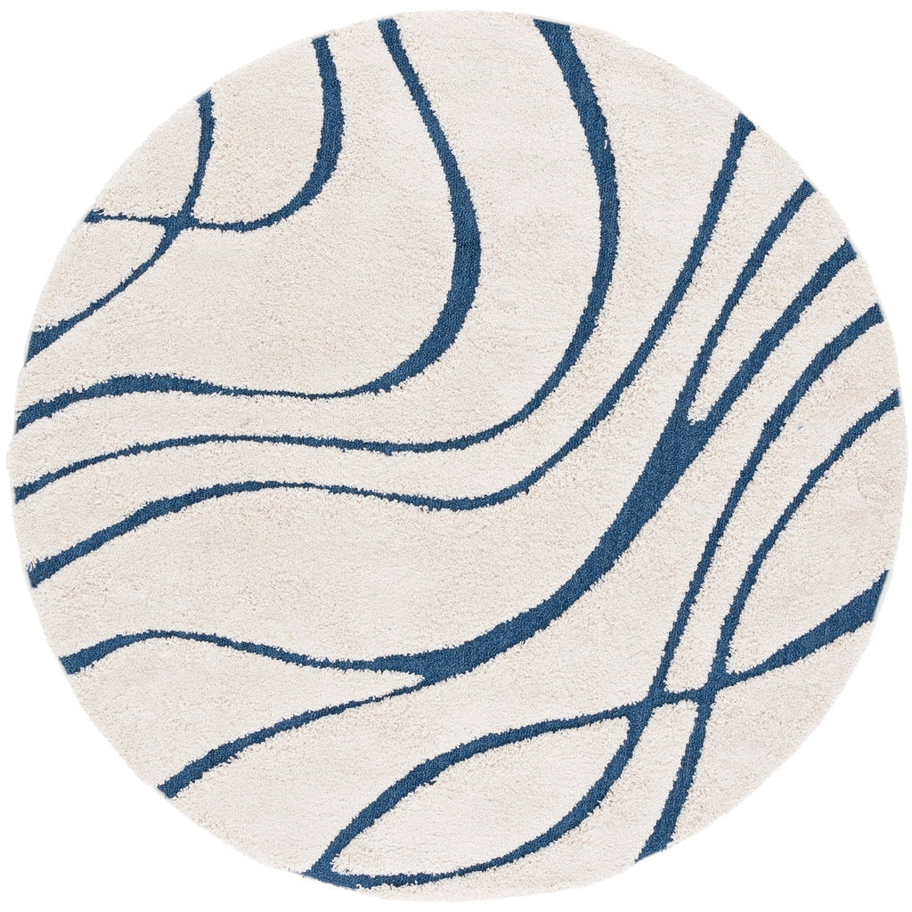Tapis SAFAVIEH Florida Shag Staka Abstract Waves de 3 cm d'épaisseur