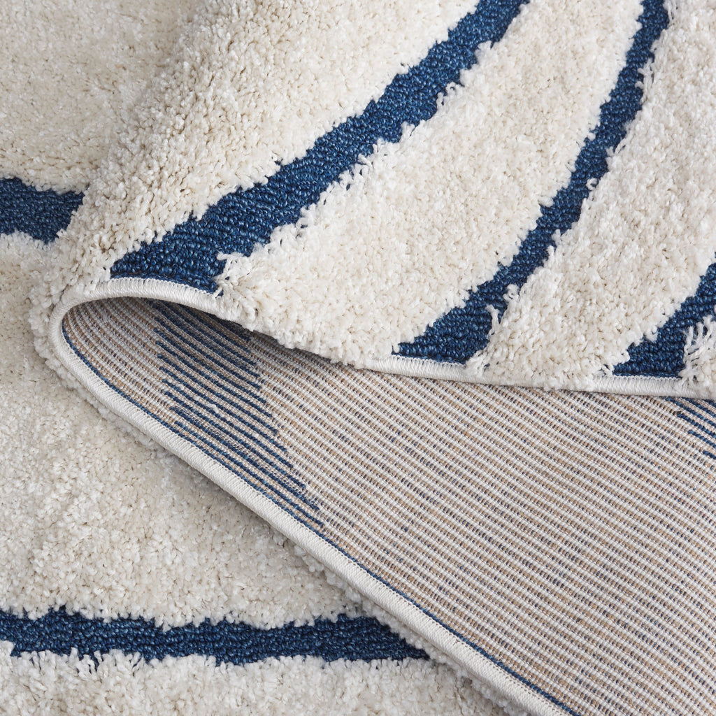 Tapis SAFAVIEH Florida Shag Staka Abstract Waves de 3 cm d'épaisseur