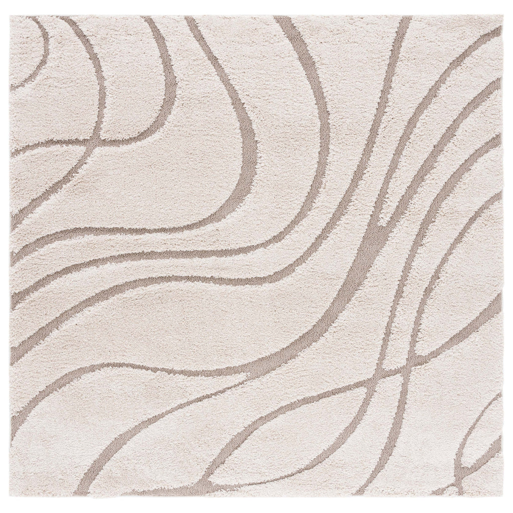 Tapis SAFAVIEH Florida Shag Staka Abstract Waves de 3 cm d'épaisseur