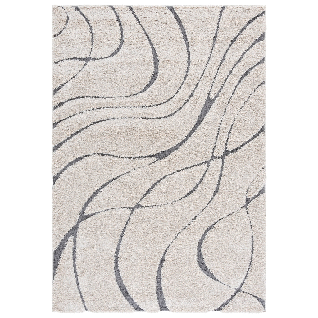 Tapis SAFAVIEH Florida Shag Staka Abstract Waves de 3 cm d'épaisseur