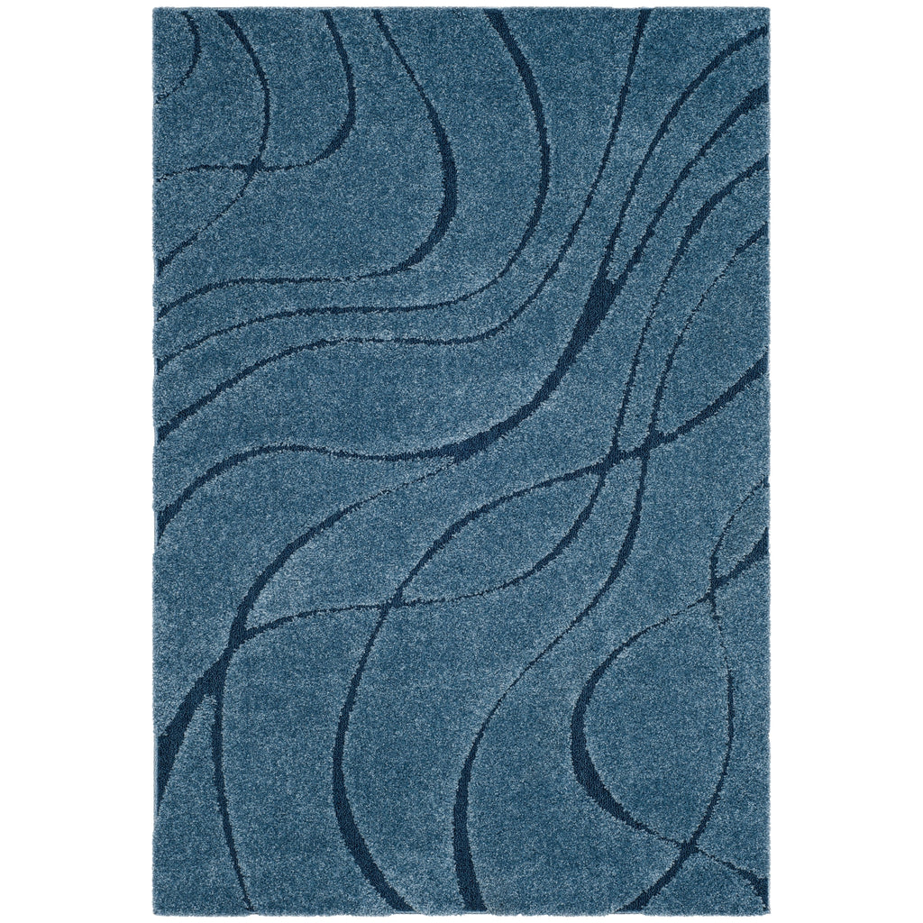 Tapis SAFAVIEH Florida Shag Staka Abstract Waves de 3 cm d'épaisseur