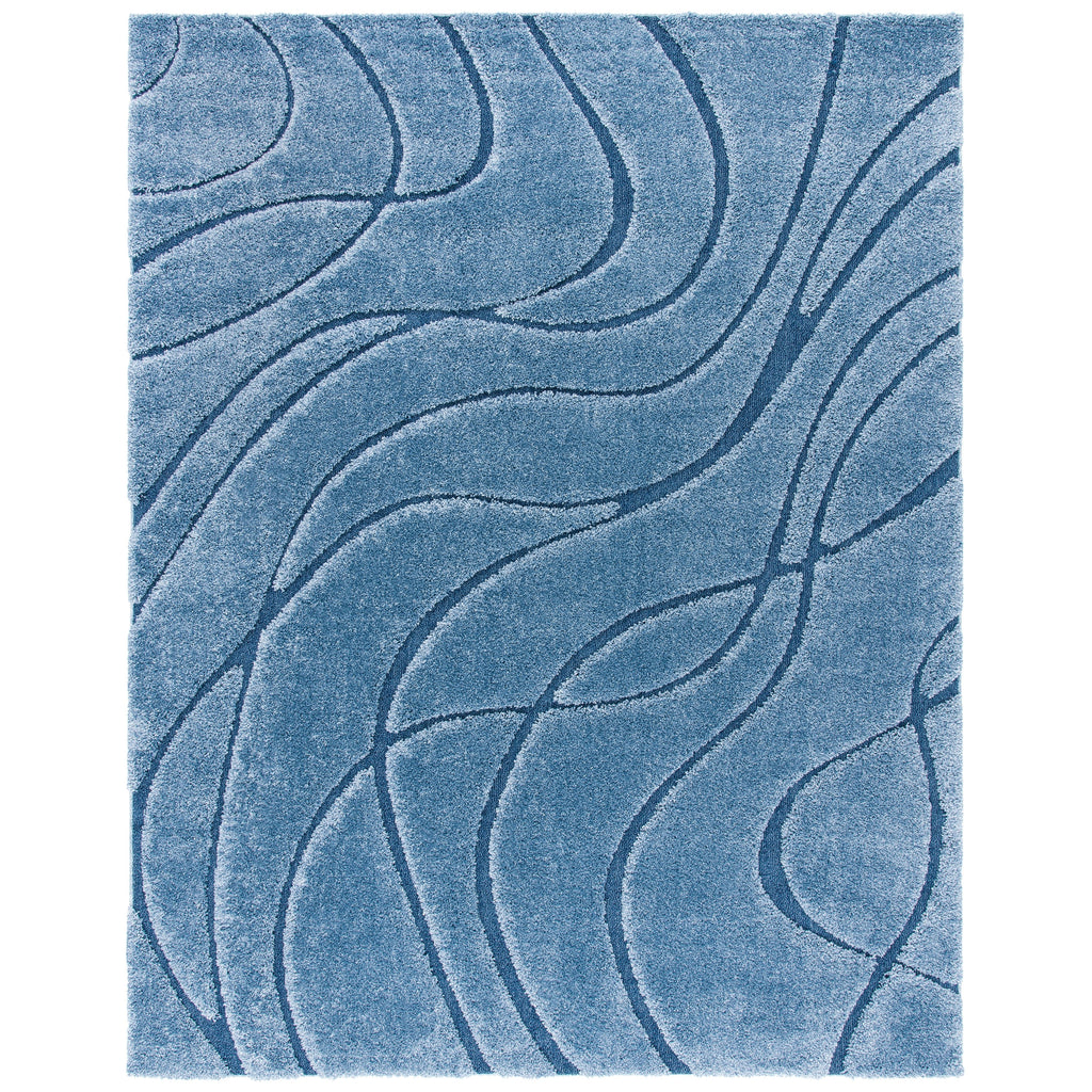 Tapis SAFAVIEH Florida Shag Staka Abstract Waves de 3 cm d'épaisseur