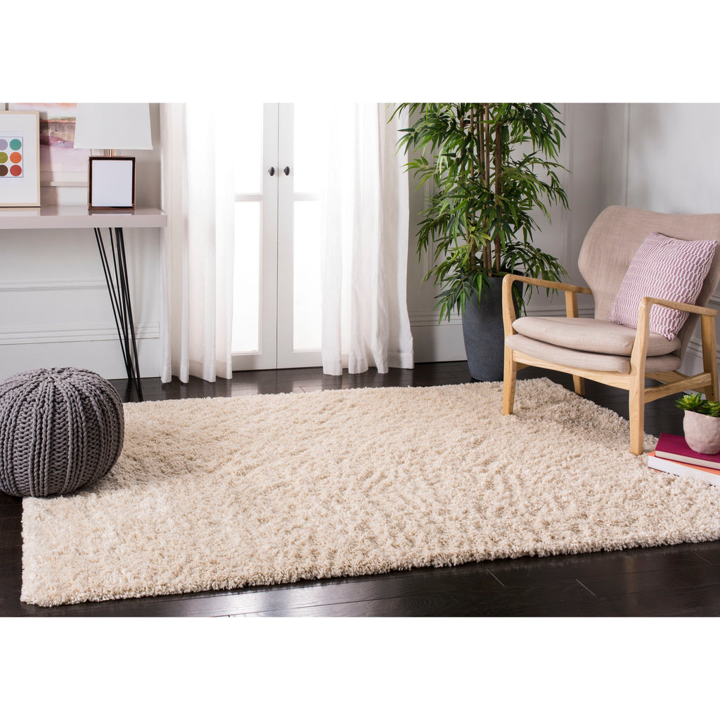 Tapis SAFAVIEH Fontana Shag Dagi uni de 5 cm d'épaisseur
